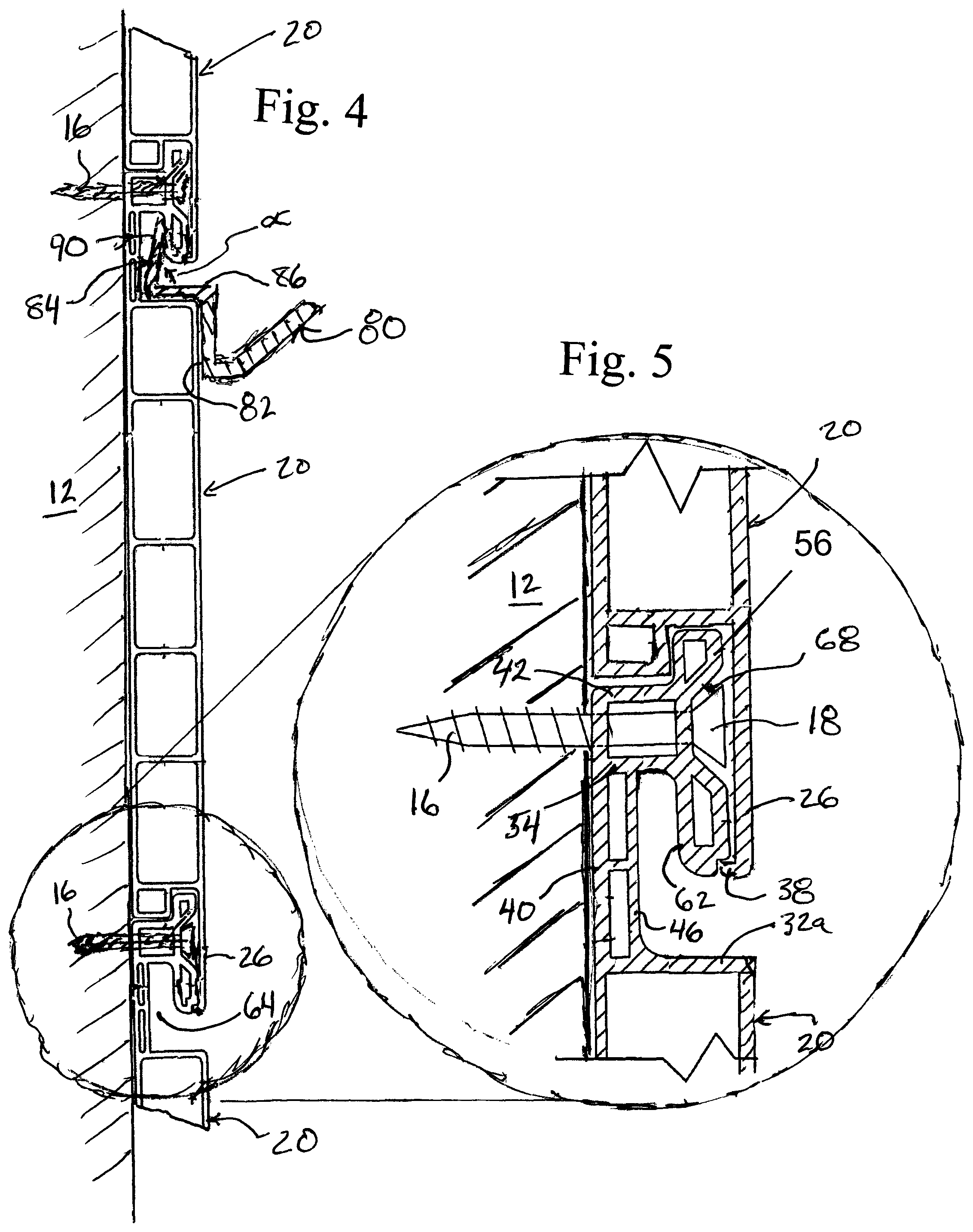 Patent US12599252 Figure 4 – Organizer wall panel assembly