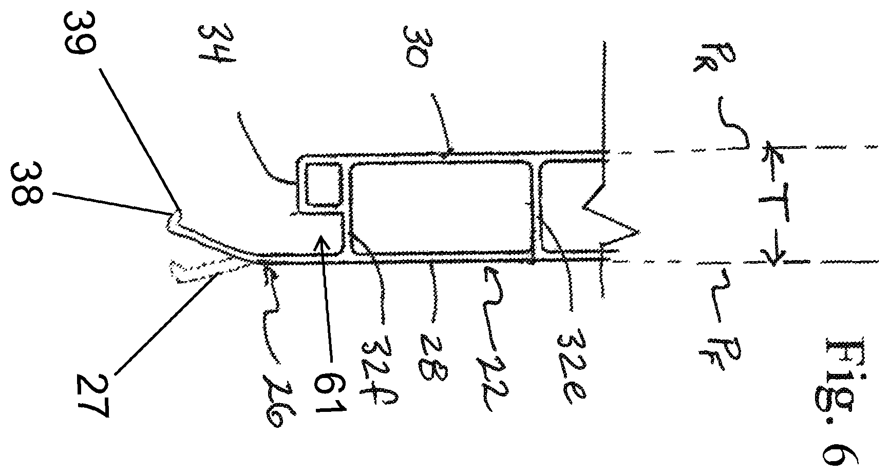 Patent US12599252 Figure 5 – Organizer wall panel assembly