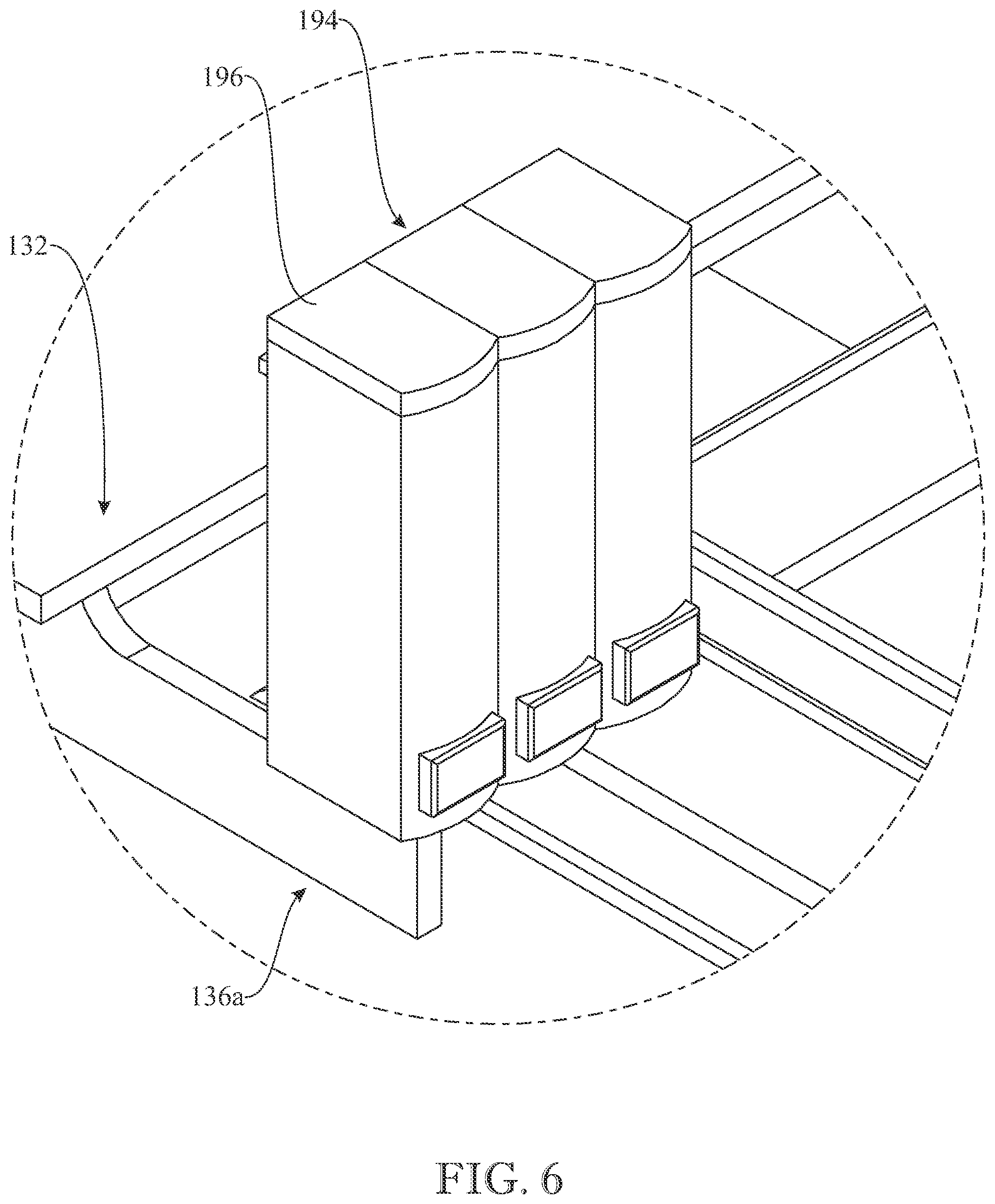 Patent US12599253 Figure 6 – Collapsible bar assembly