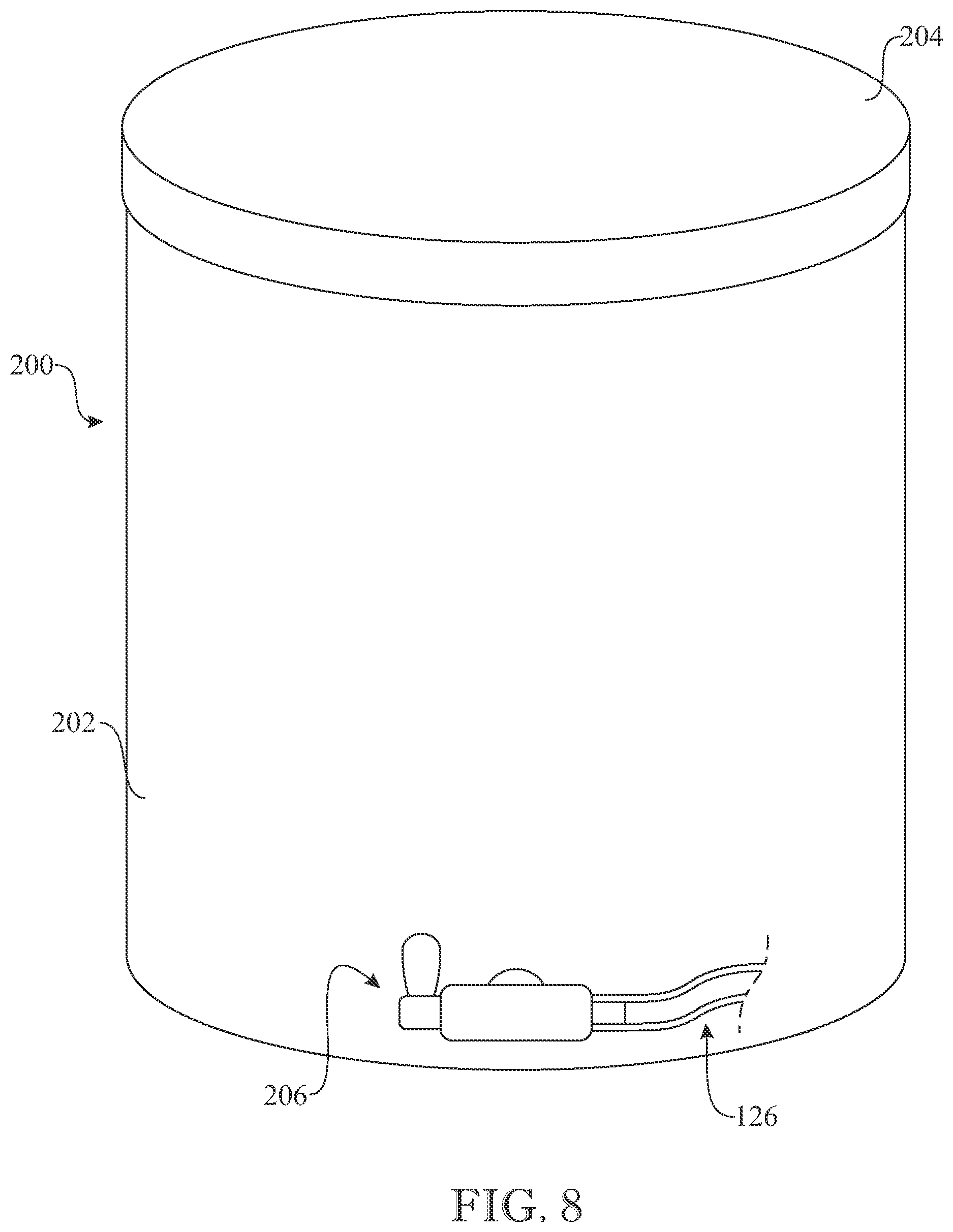 Patent US12599253 Figure 8 – Collapsible bar assembly