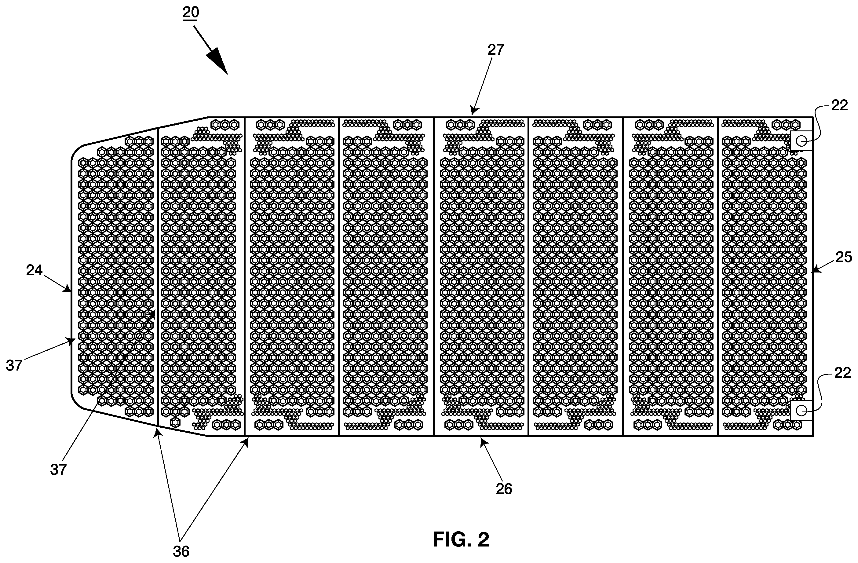 Patent US12599256 Figure 2 – Lightweight sleeping pad system having separable and dissimilar segments, and method of using