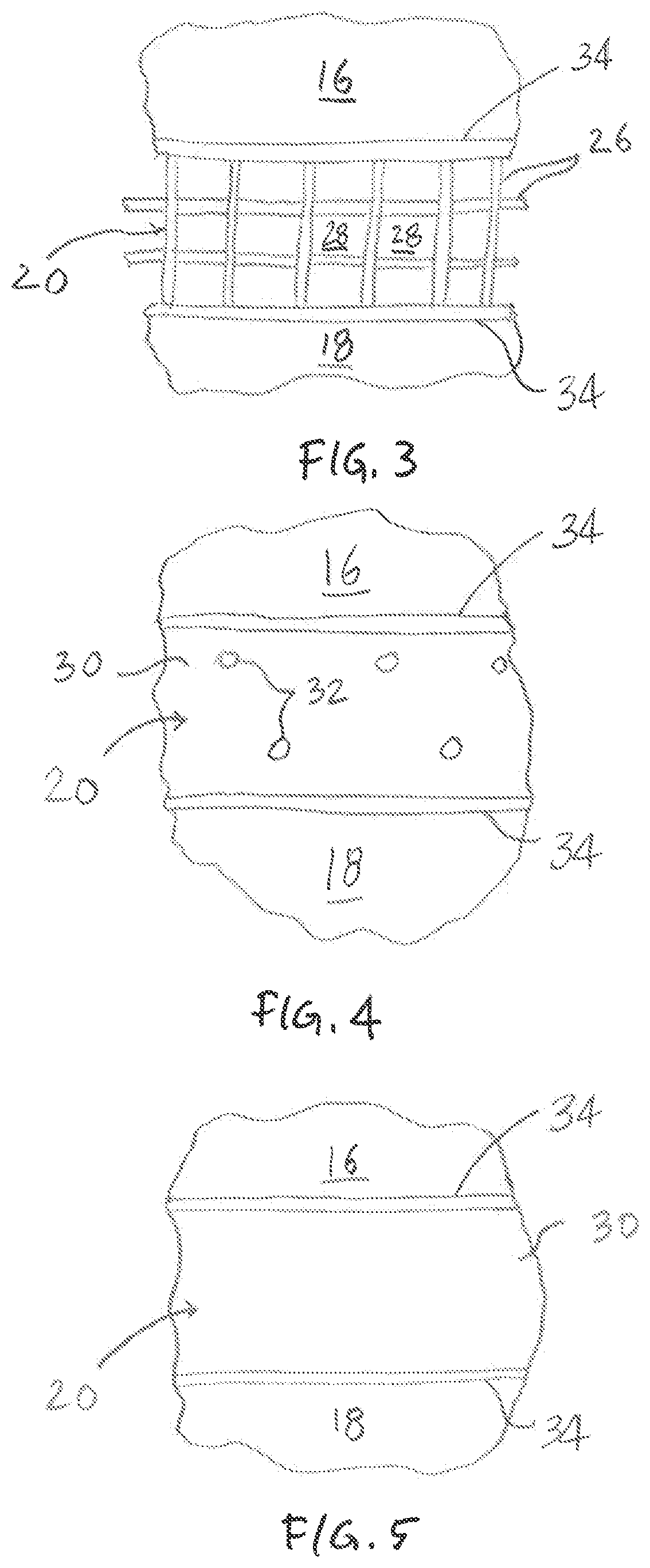 Patent US12599257 Figure 3 – Pillow with gusset and open cell construction