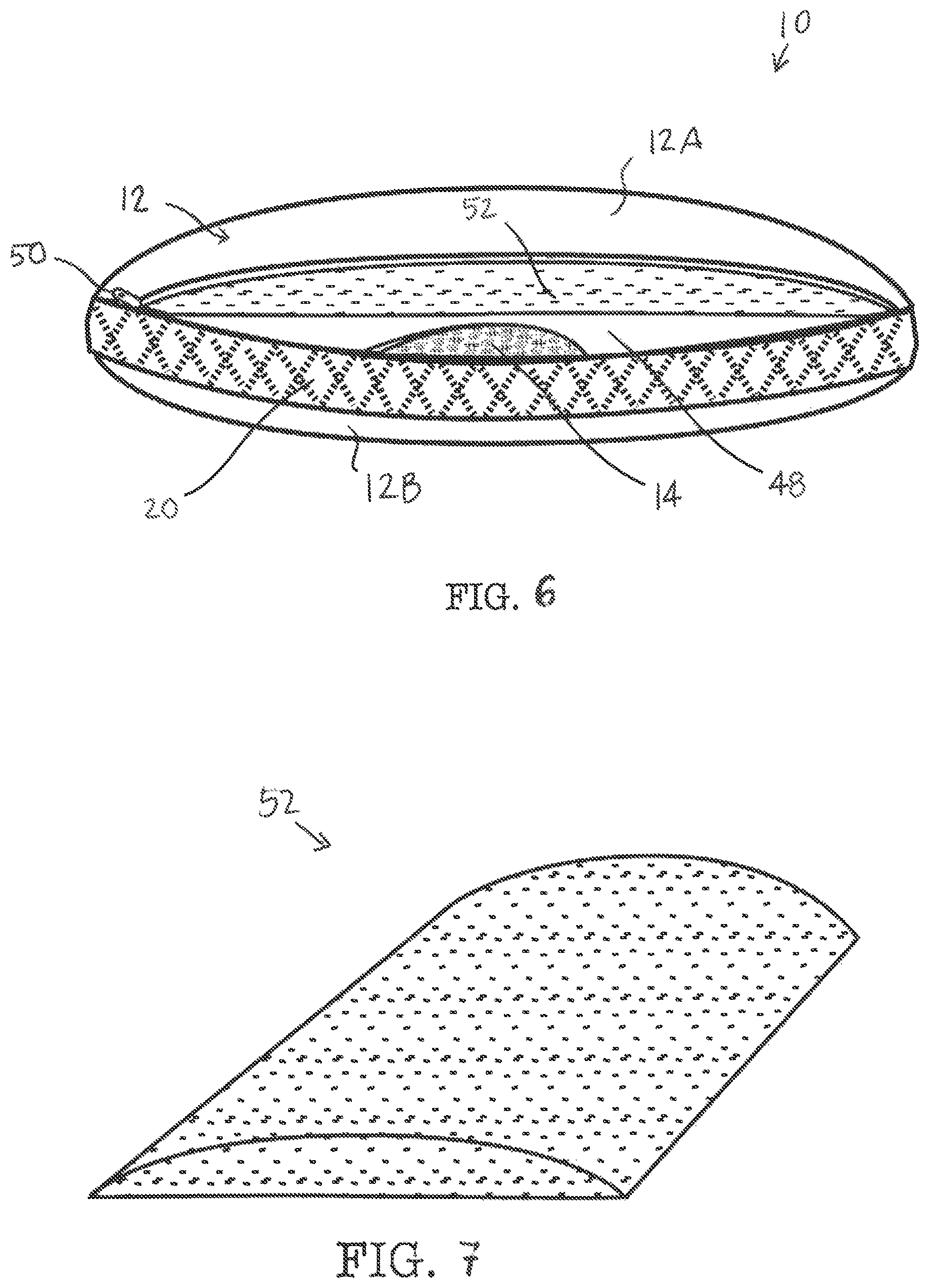 Patent US12599257 Figure 4 – Pillow with gusset and open cell construction