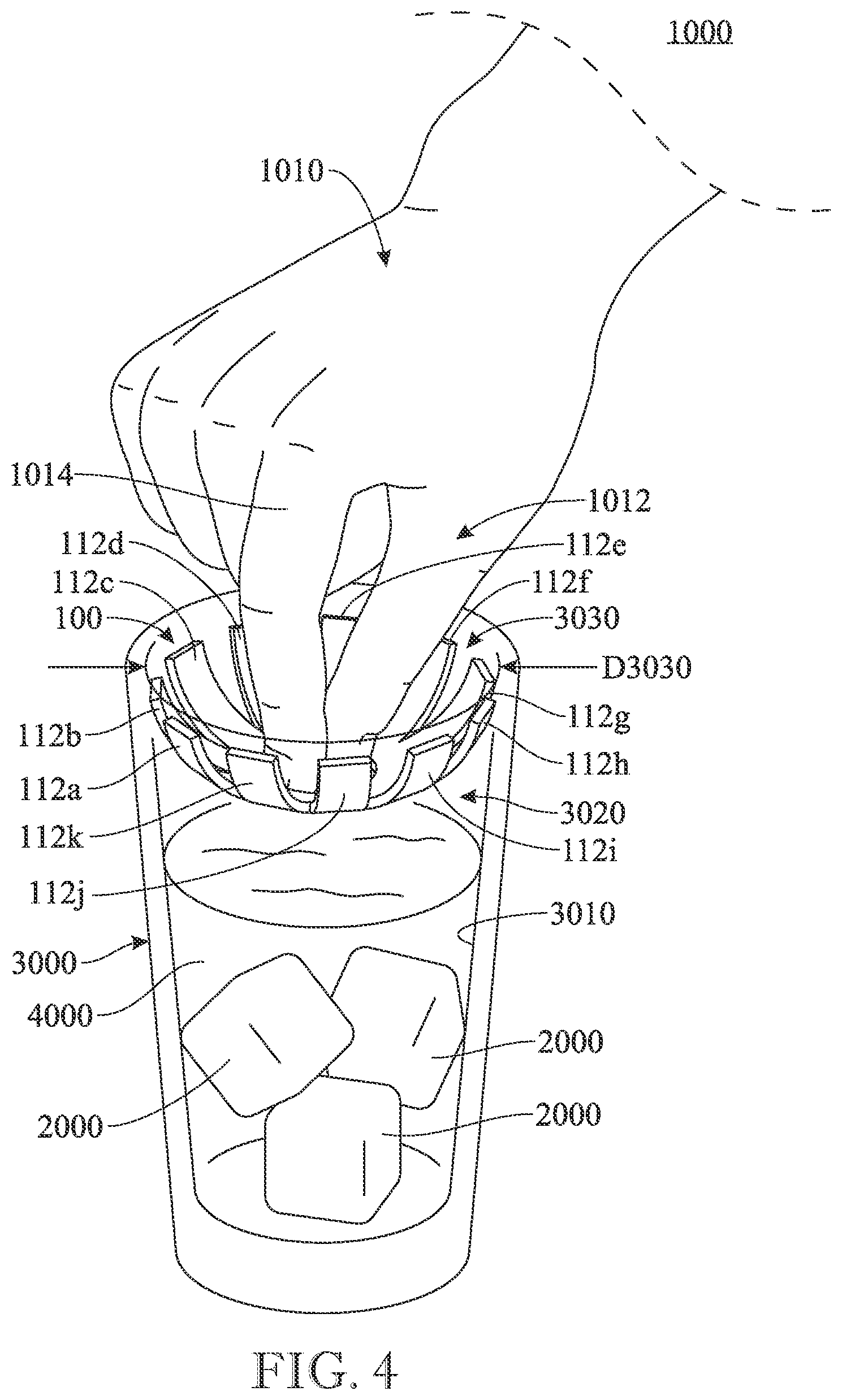 Patent US12599259 Figure 4 – Ice restraining device