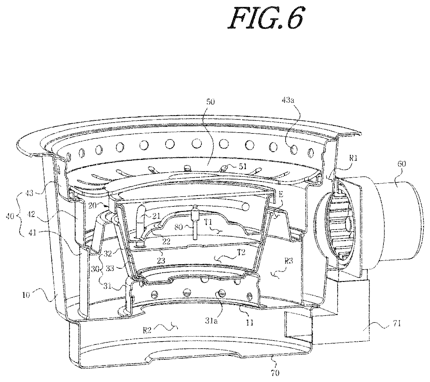 Patent US12599267 Figure 6 – Air circulating roaster