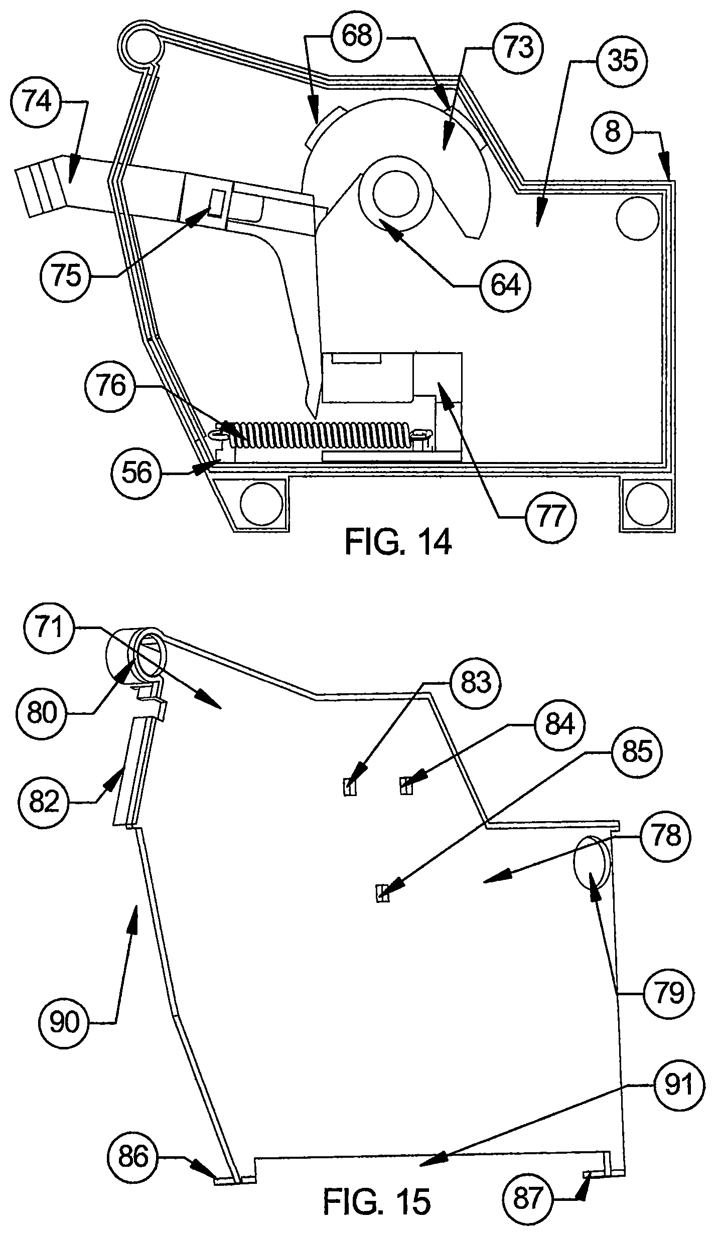 Patent US12599271 Figure 8 – Hygienic and controlled fabric web dispensing system
