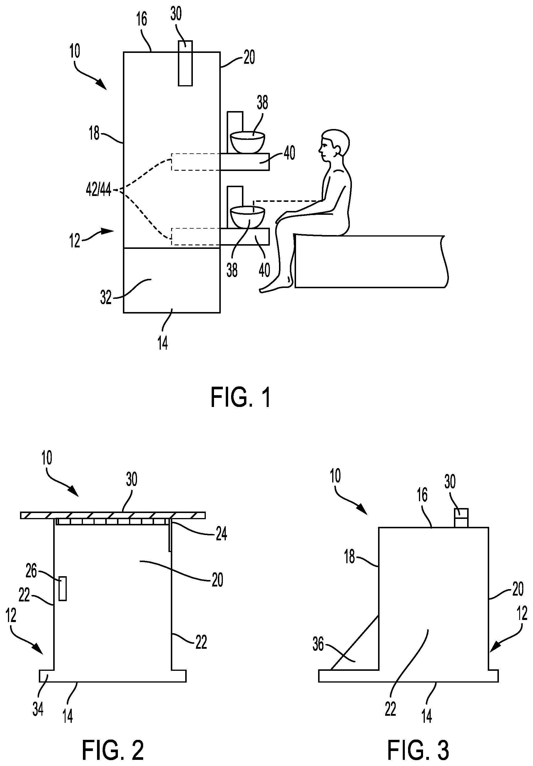 Patent US12599274 Figure 1 – Portable urinal for use with patients with limited mobility