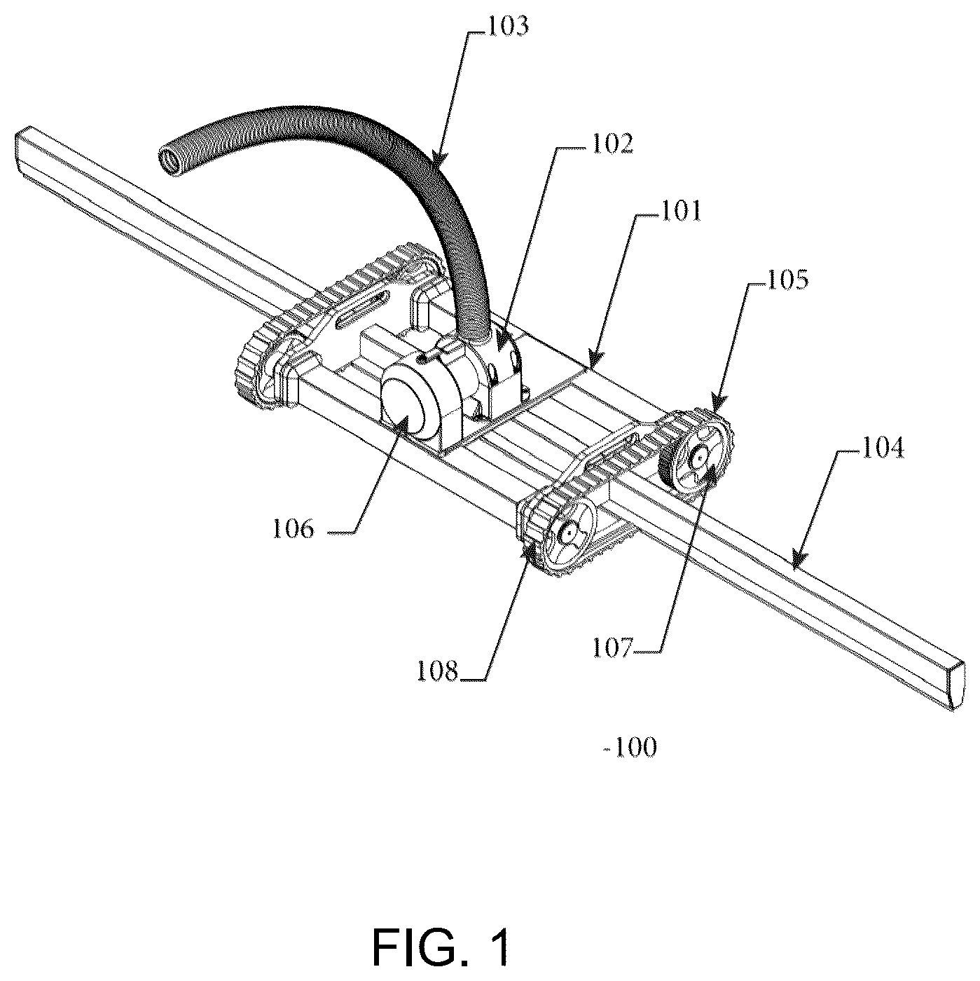 Patent US12599277 Figure 1 – Multi-functional automated robotic system for aquaculture