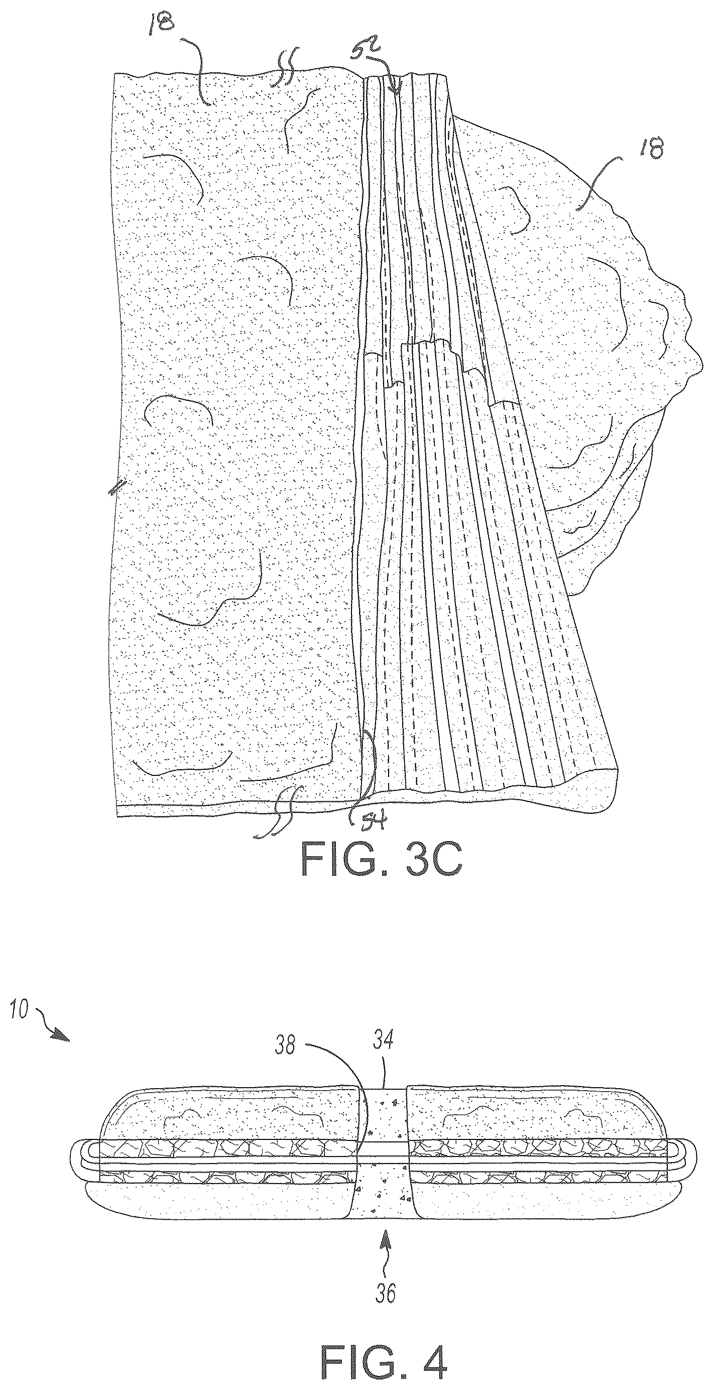 Patent US12599278 Figure 3 – Rotary floor buffing pad with agitator insert