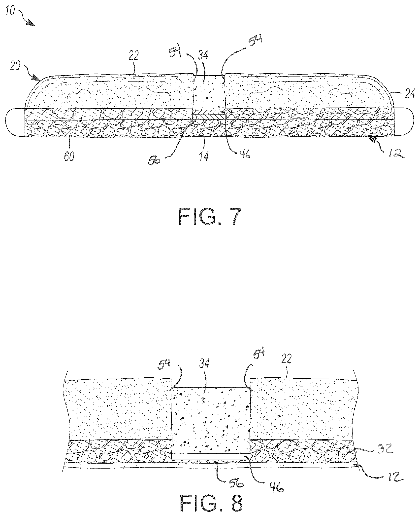 Patent US12599278 Figure 5 – Rotary floor buffing pad with agitator insert