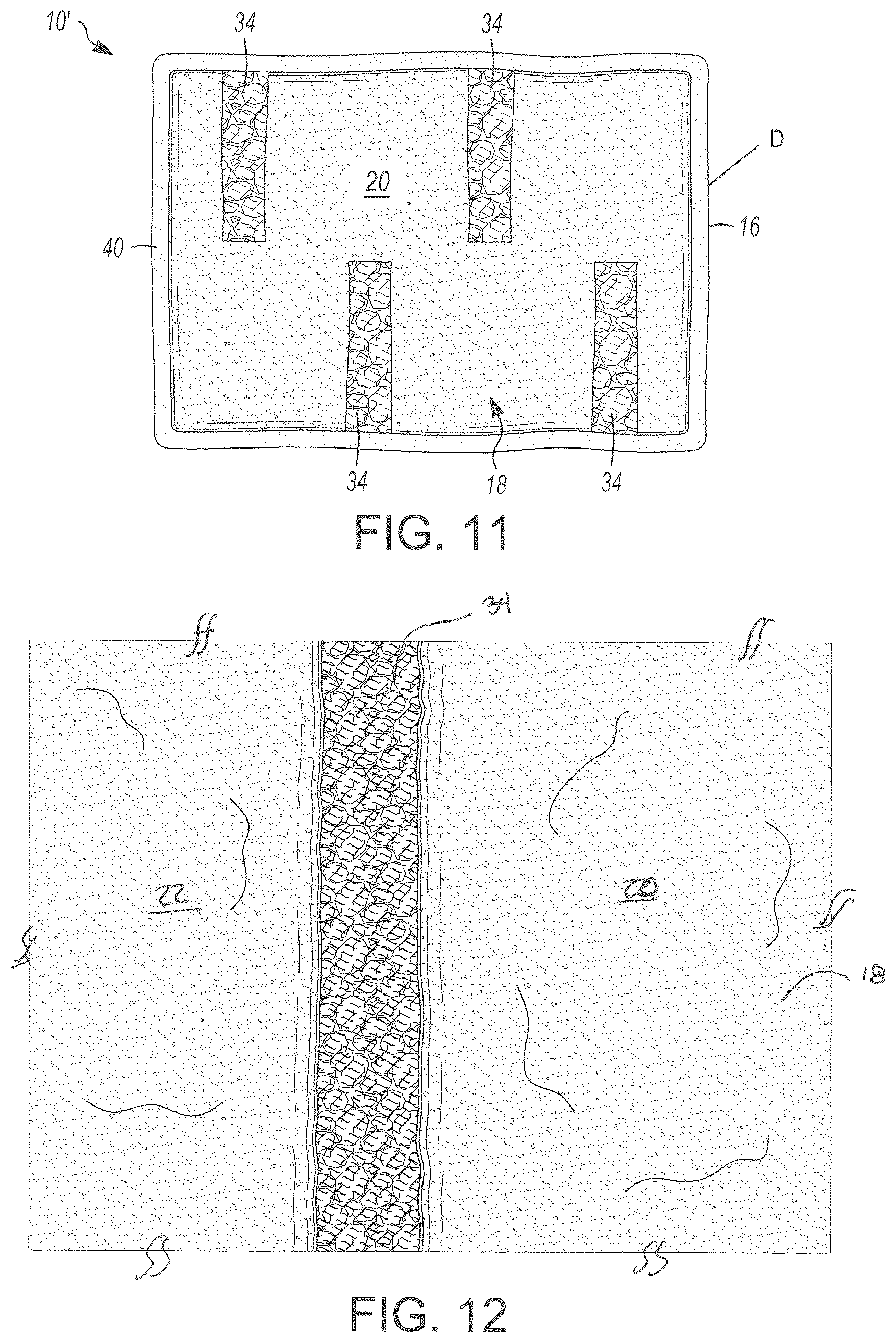 Patent US12599278 Figure 7 – Rotary floor buffing pad with agitator insert