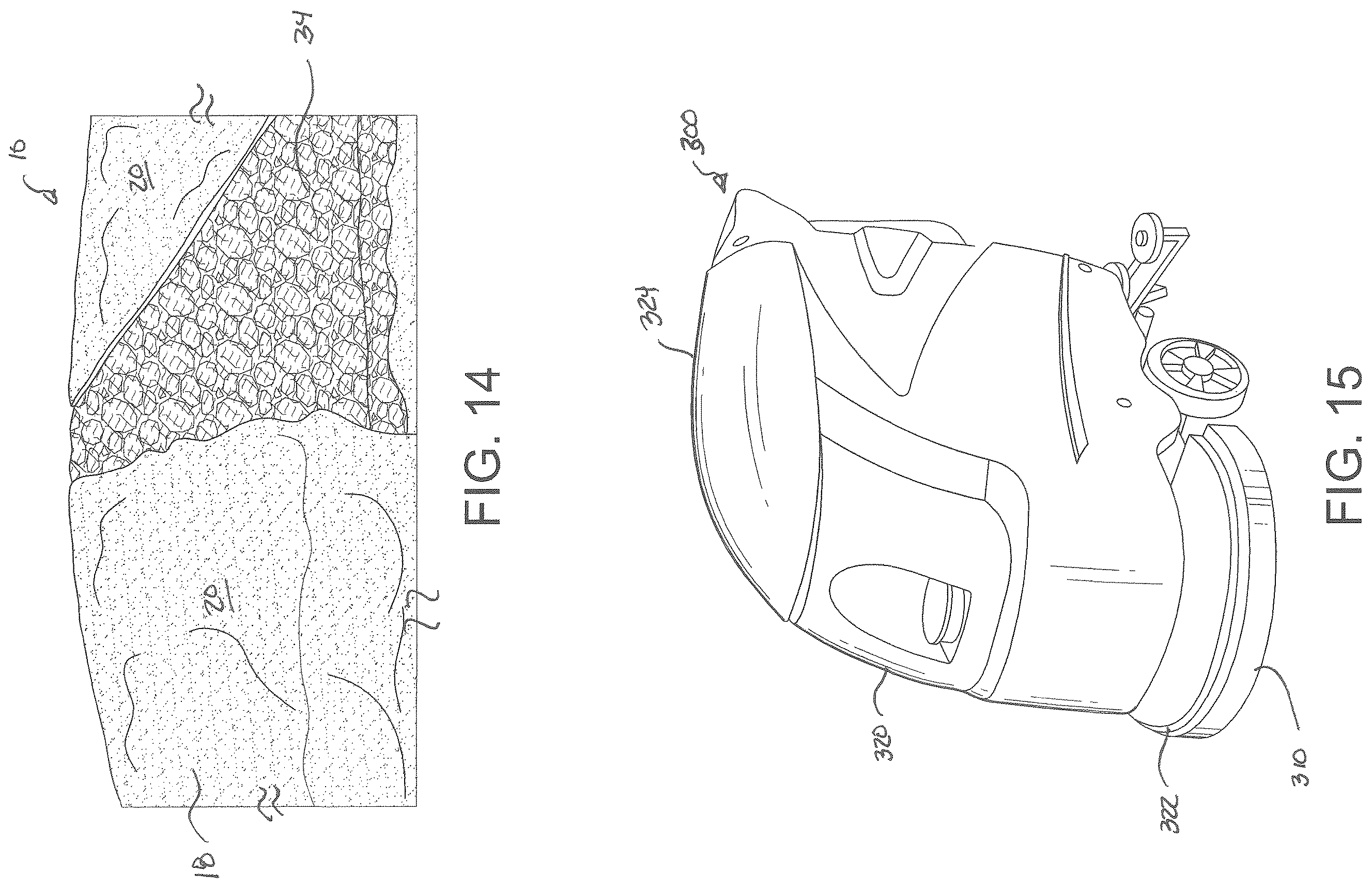 Patent US12599278 Figure 9 – Rotary floor buffing pad with agitator insert