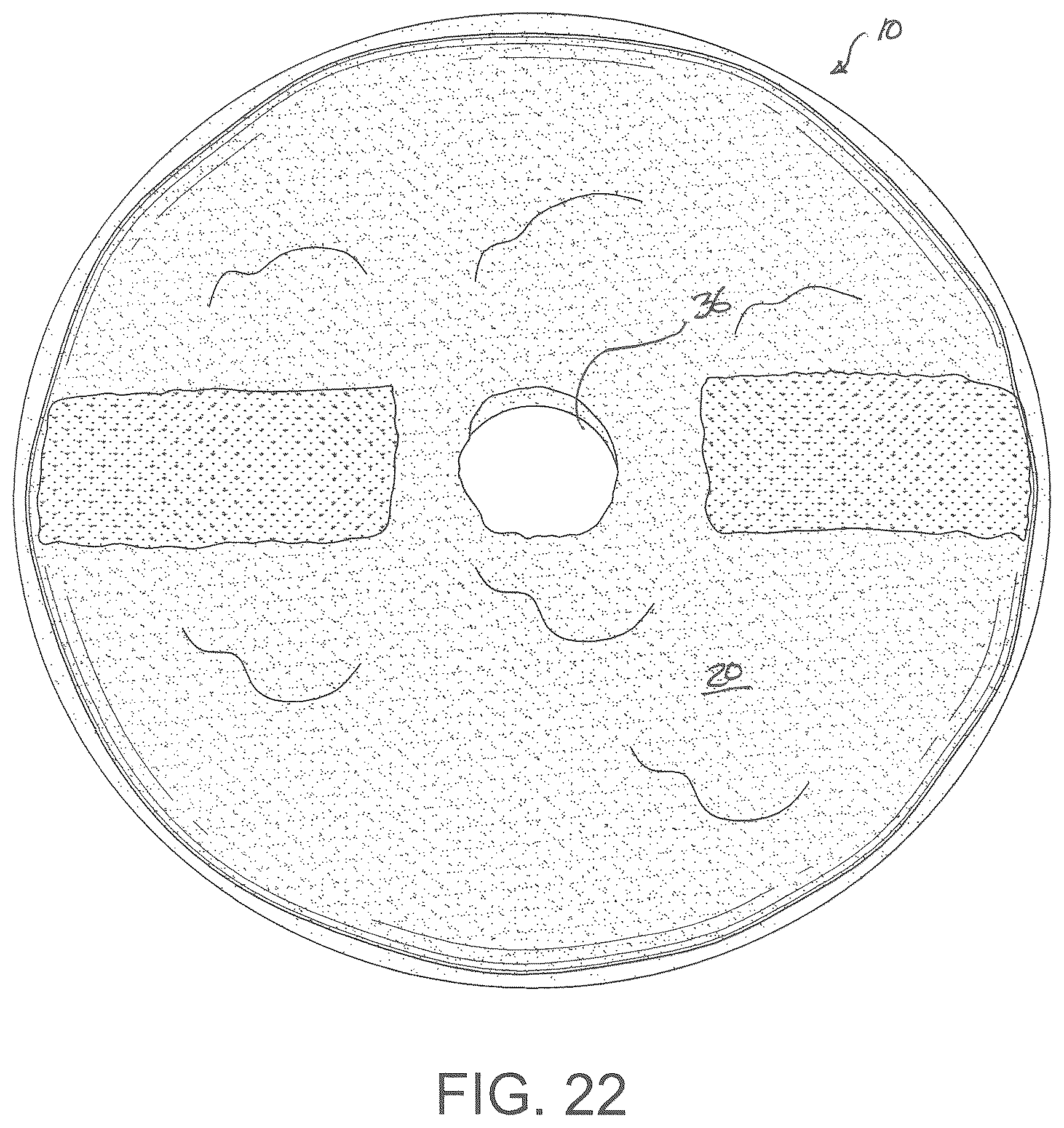 Patent US12599278 Figure 17 – Rotary floor buffing pad with agitator insert