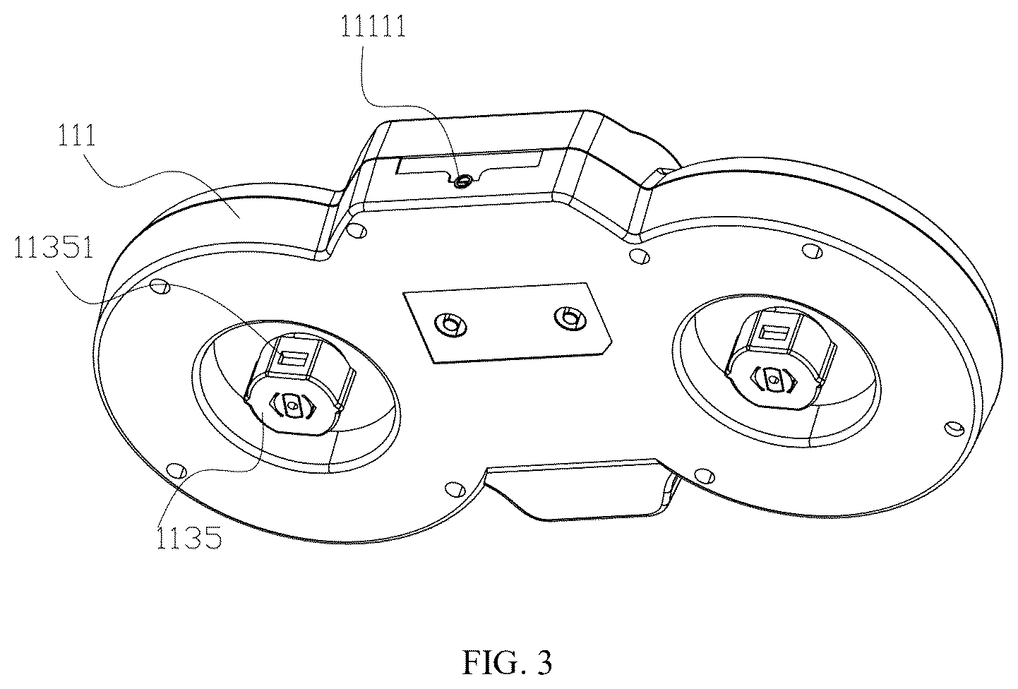Patent US12599279 Figure 3 – Multi-functional double-head electric cleaning device
