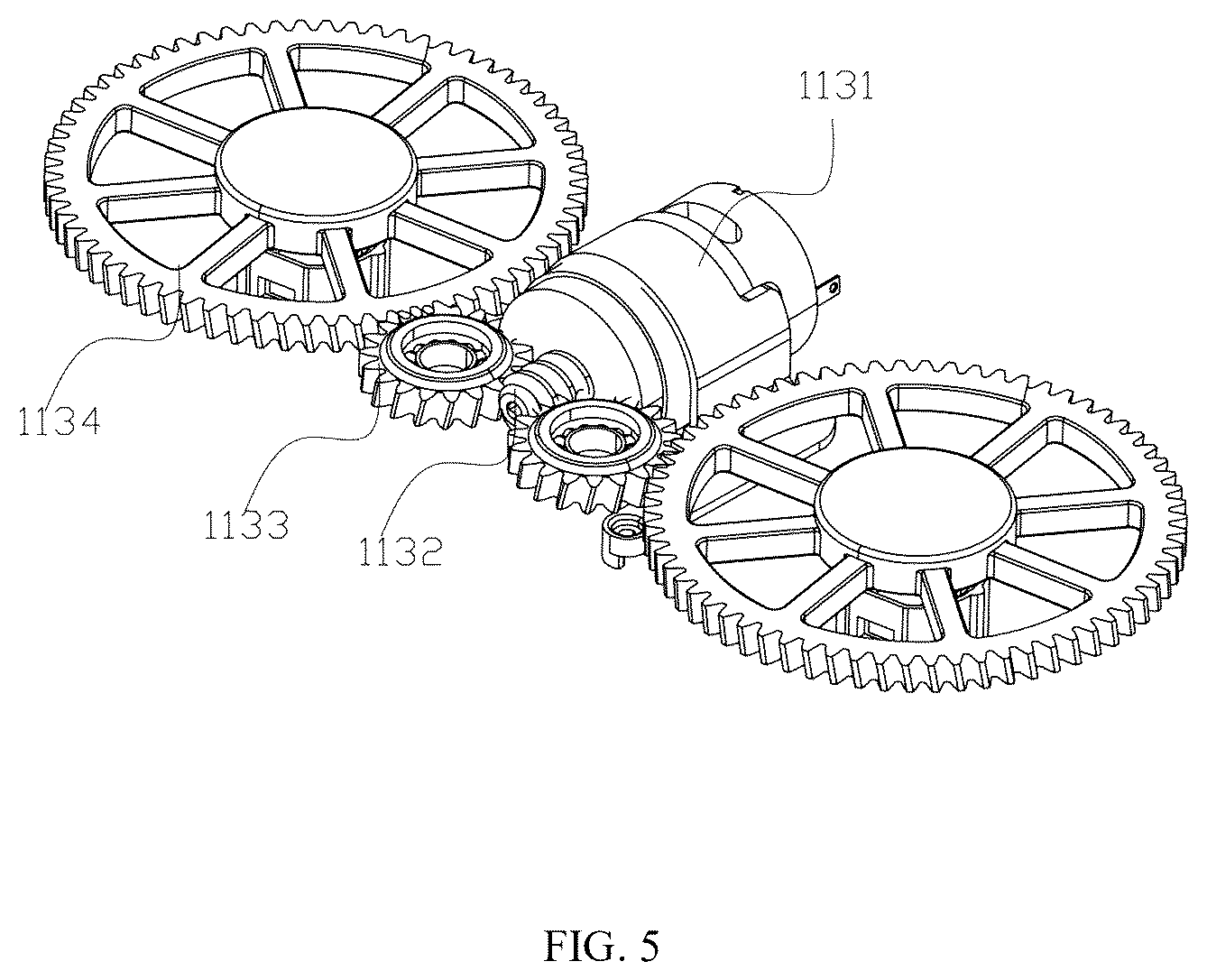 Patent US12599279 Figure 5 – Multi-functional double-head electric cleaning device