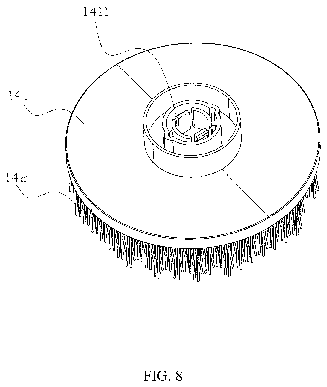 Patent US12599279 Figure 8 – Multi-functional double-head electric cleaning device