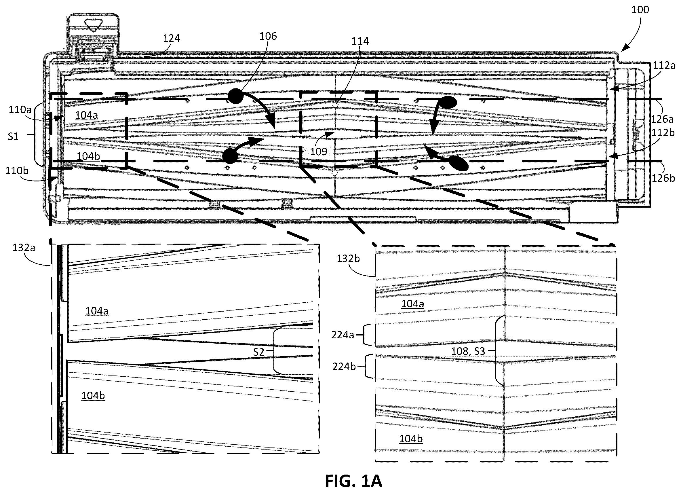 Patent US12599280 Figure 1 – Cleaning roller for cleaning robots