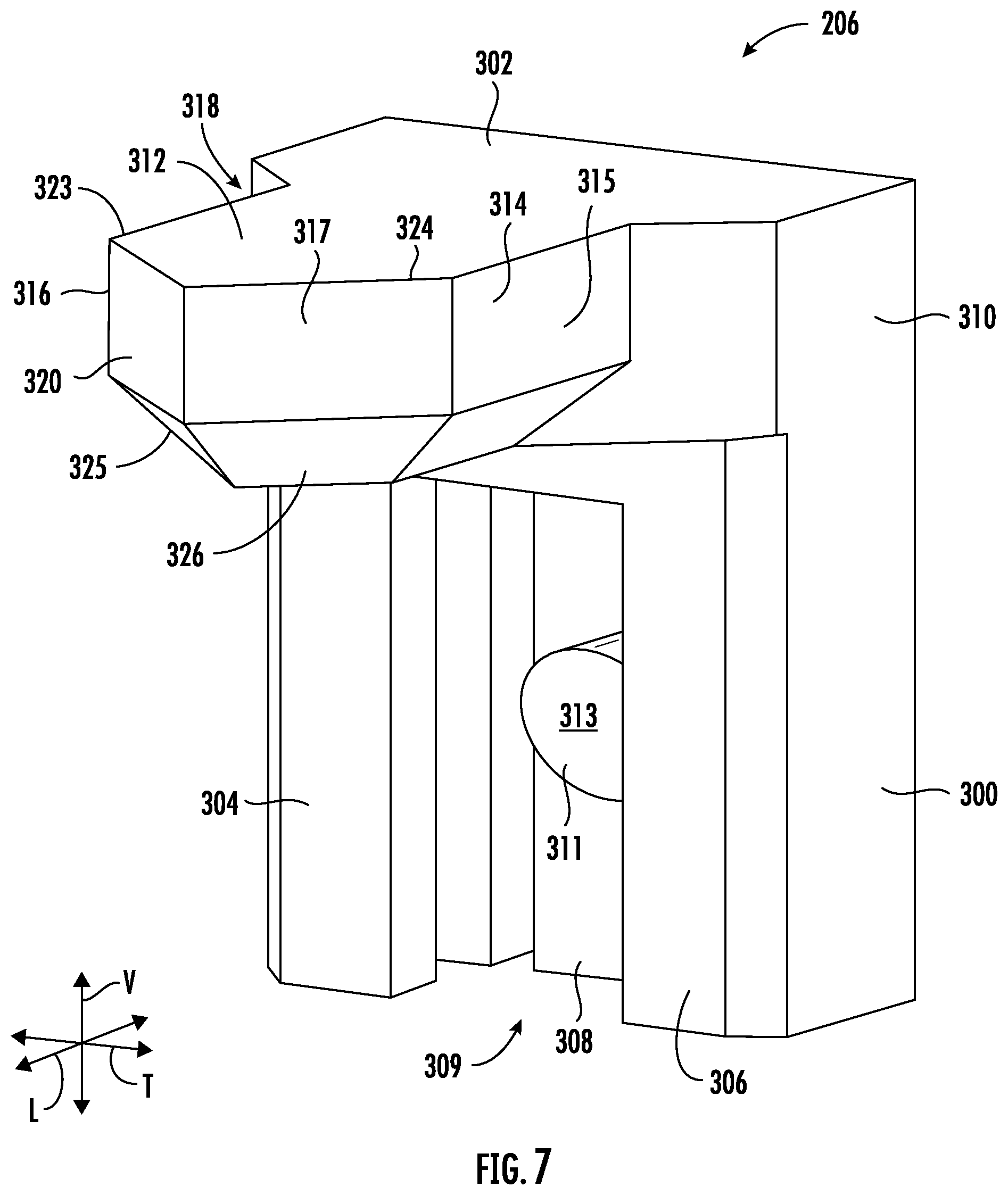 Patent US12599283 Figure 7 – Universal trigger assembly for a slide assembly