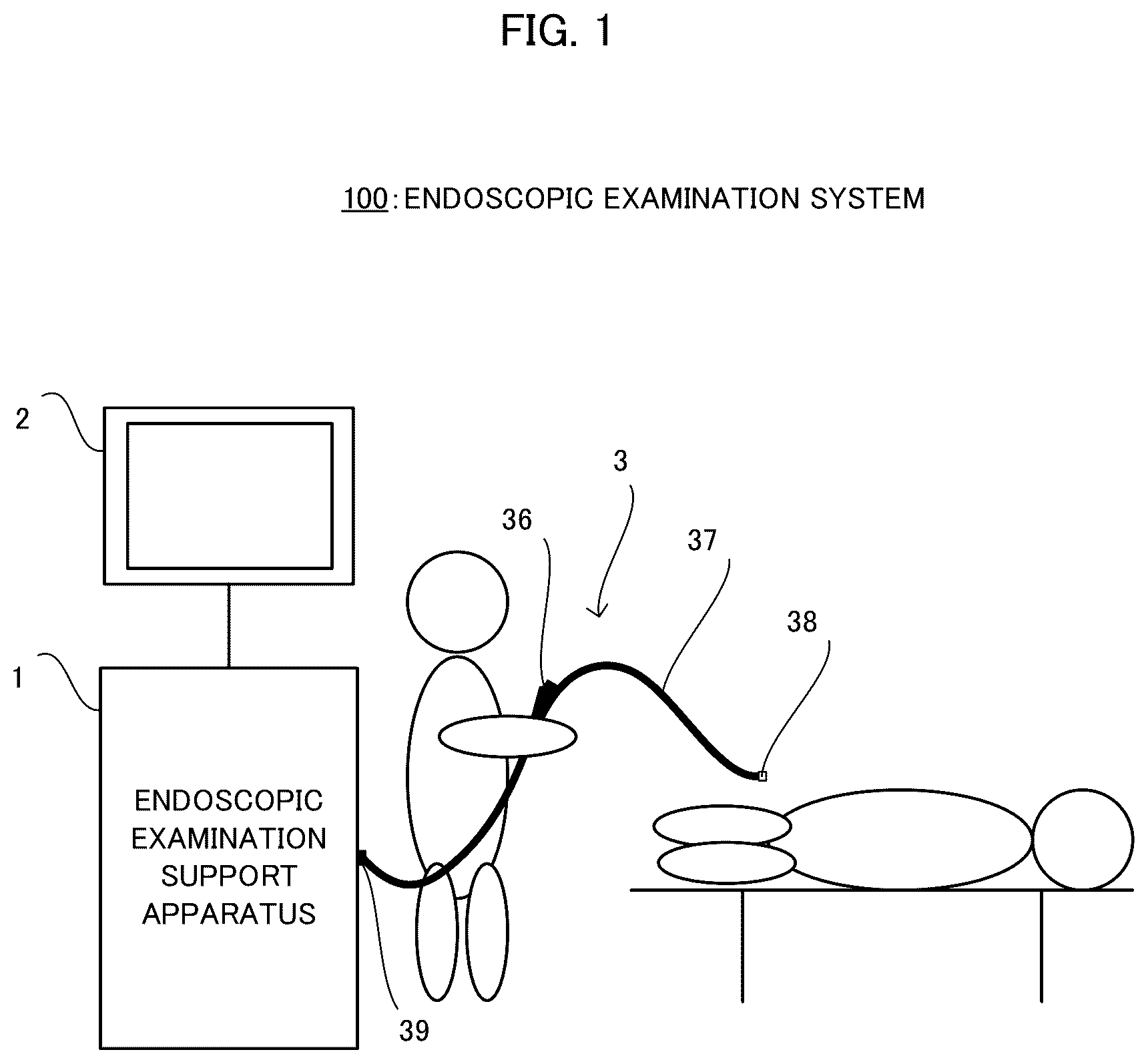 Patent US12599284 Figure 1 – Endoscopic examination support apparatus, endoscopic examination support method, and recording medium