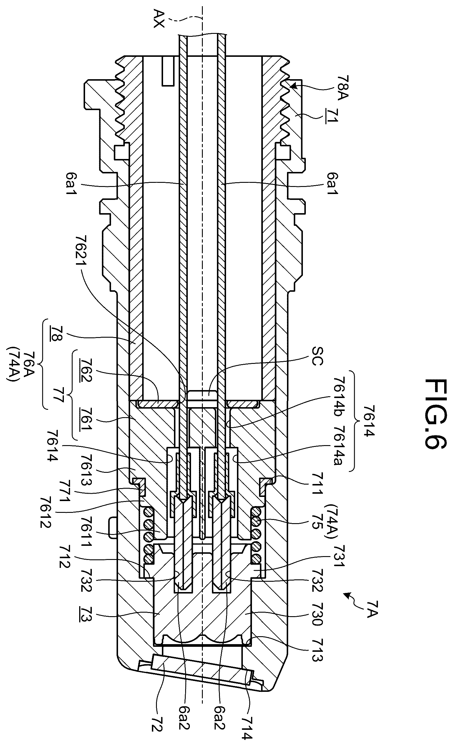Patent US12599290 Figure 5 – Optical connector and medical device