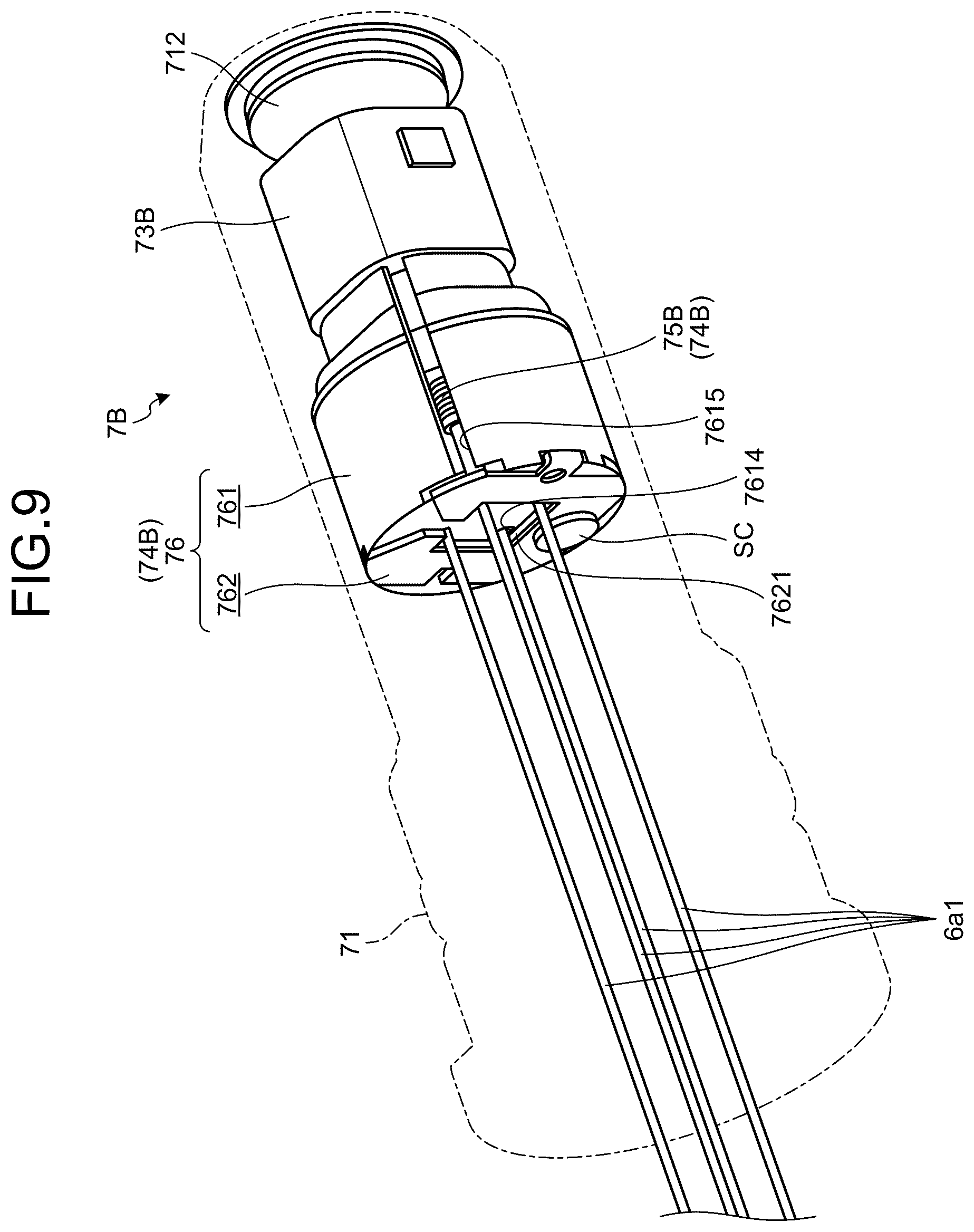 Patent US12599290 Figure 8 – Optical connector and medical device