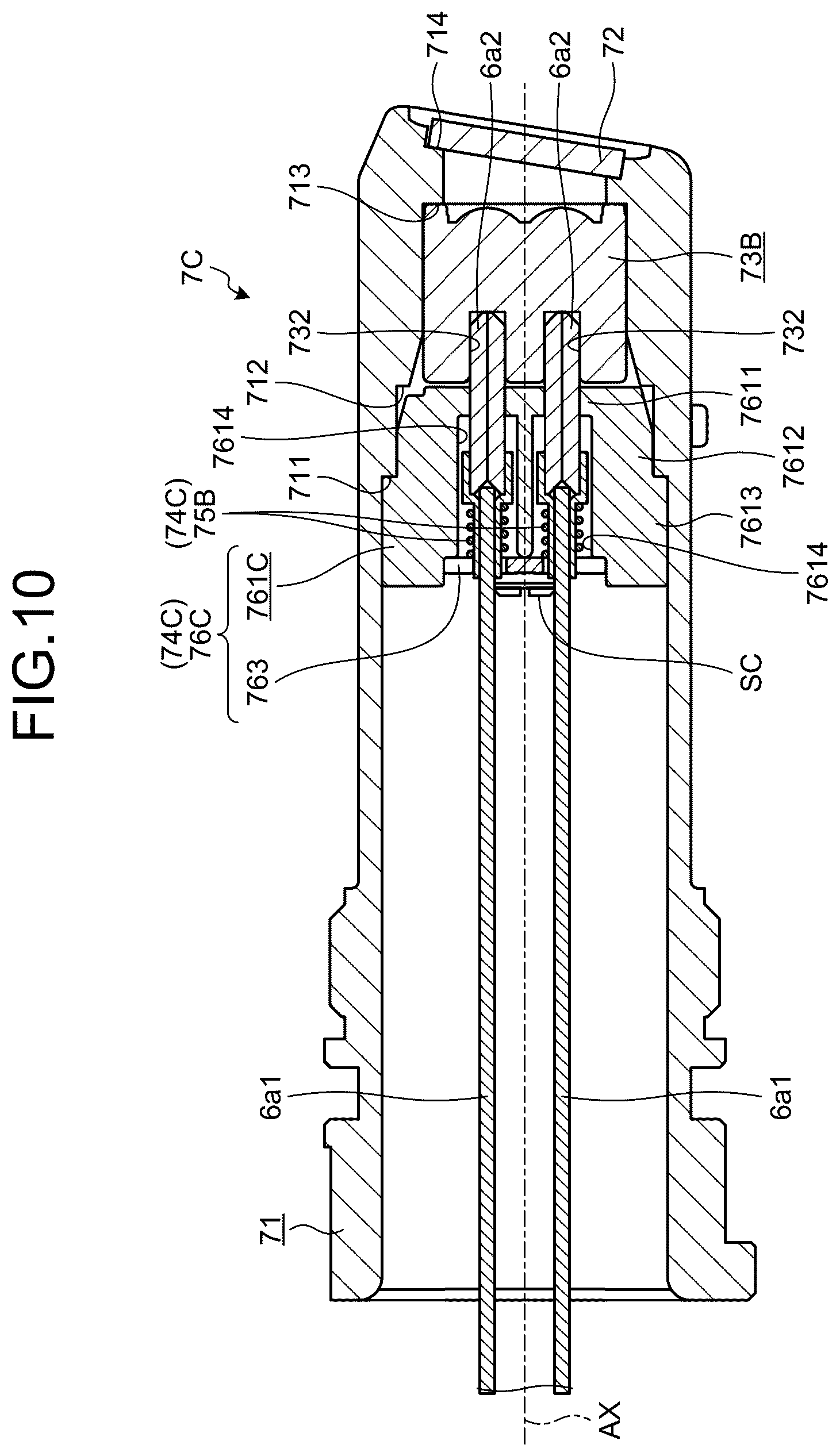 Patent US12599290 Figure 9 – Optical connector and medical device