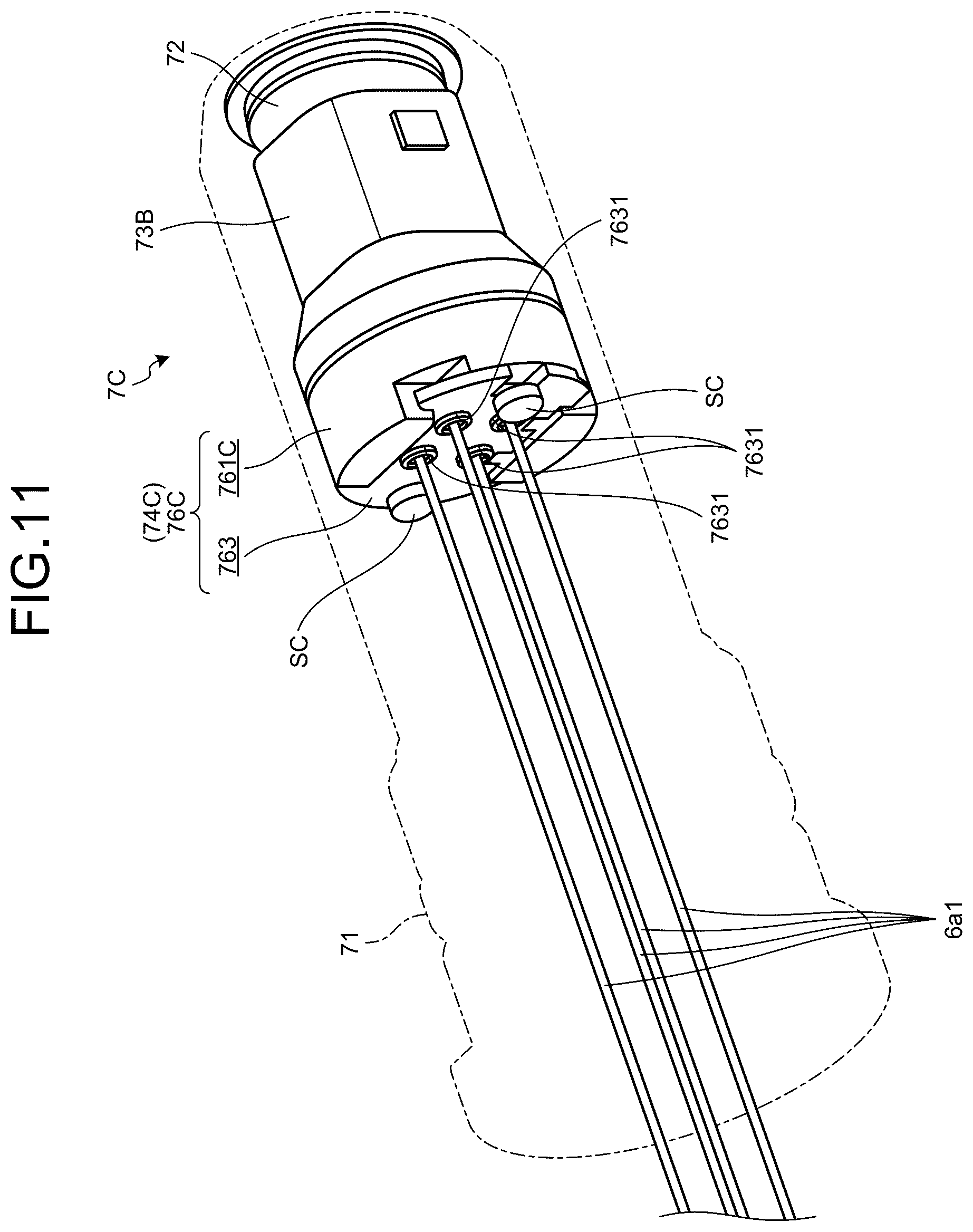 Patent US12599290 Figure 10 – Optical connector and medical device