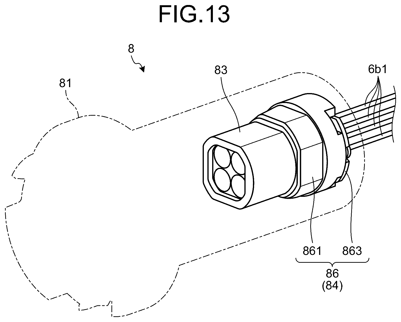 Patent US12599290 Figure 12 – Optical connector and medical device
