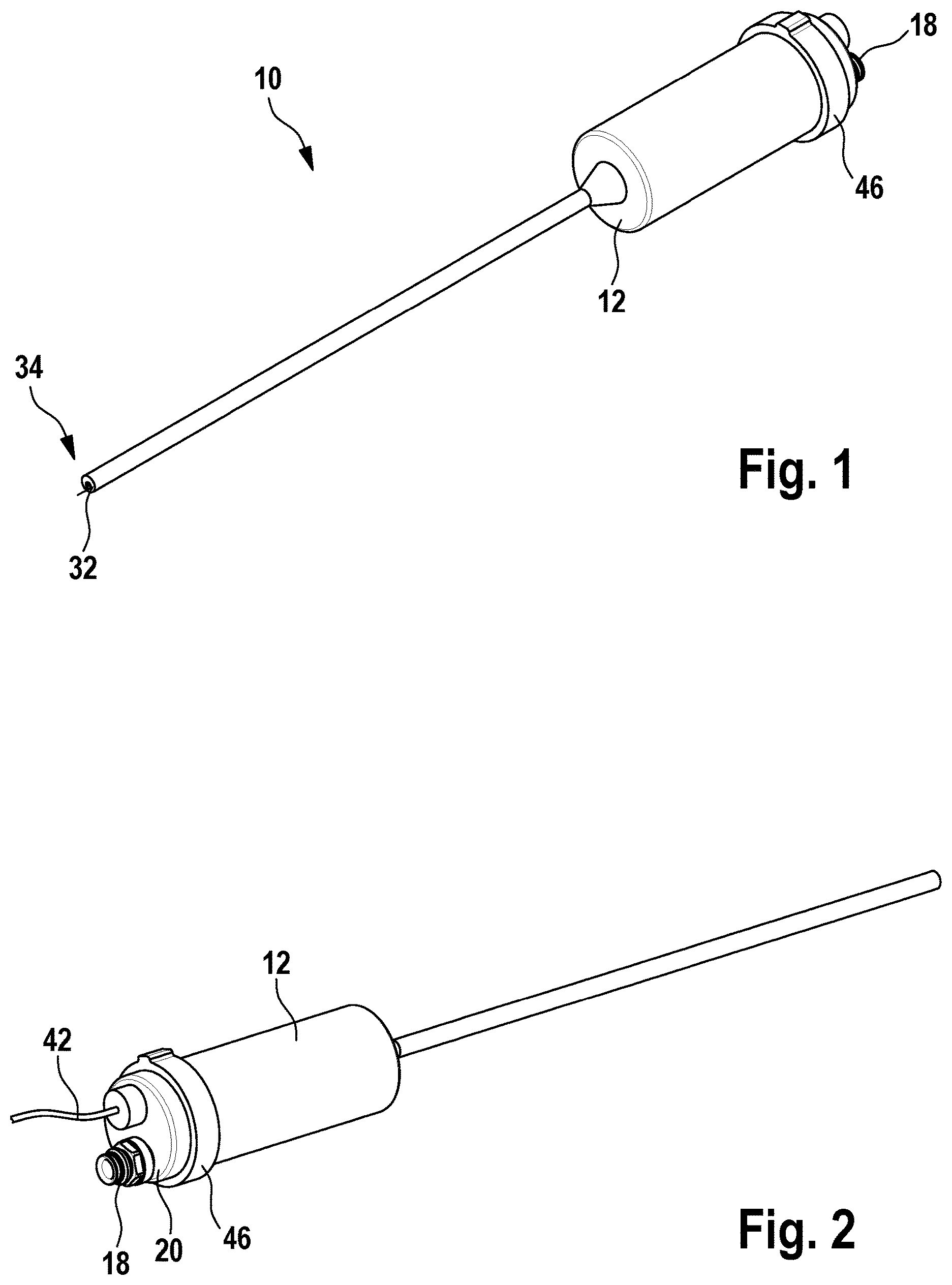 Patent US12599291 Figure 1 – Optical instrument configured to switch between an integrated and external light source