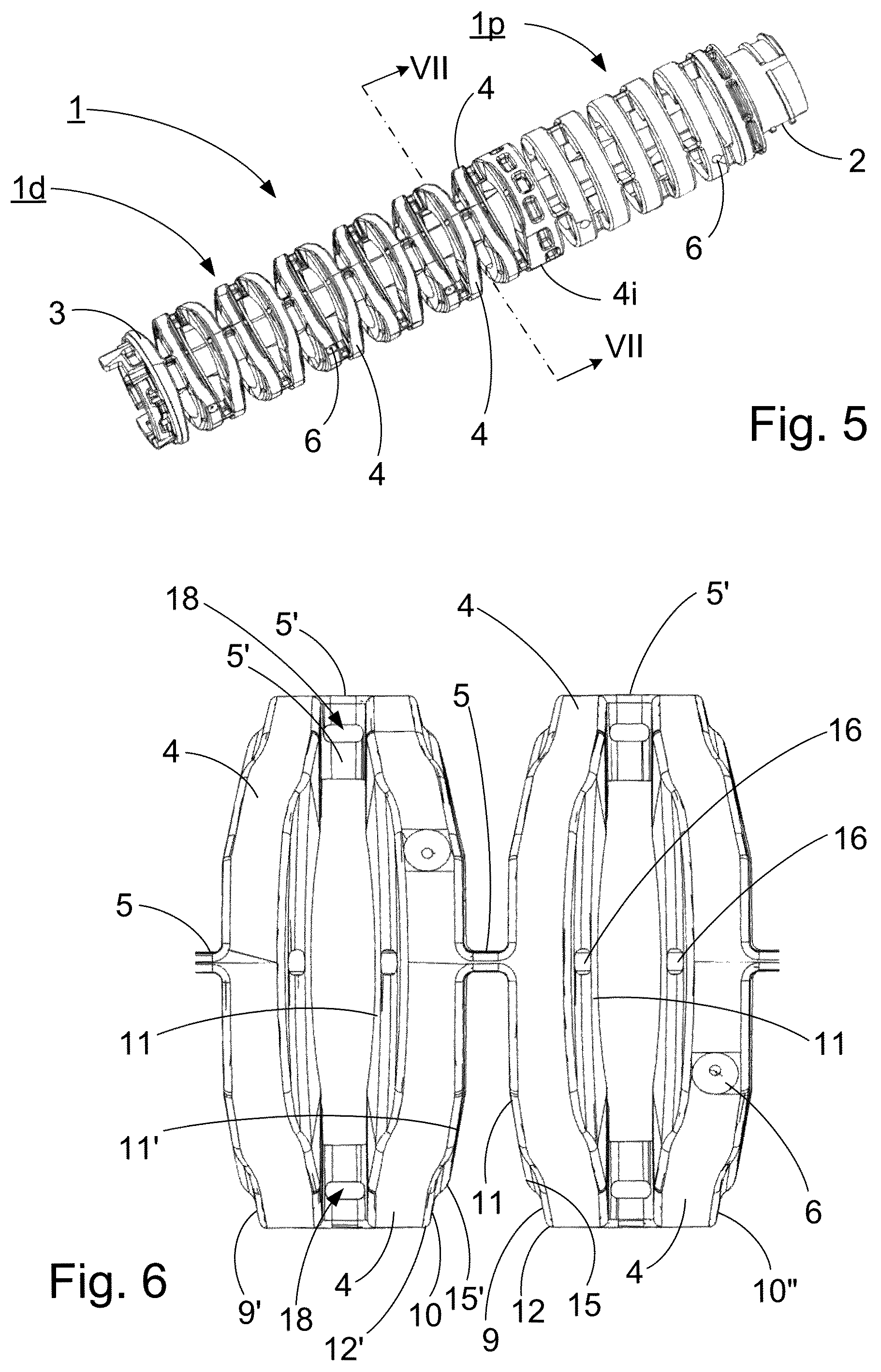 Patent US12599292 Figure 3 – Articulated bending section body for an insertion endoscope