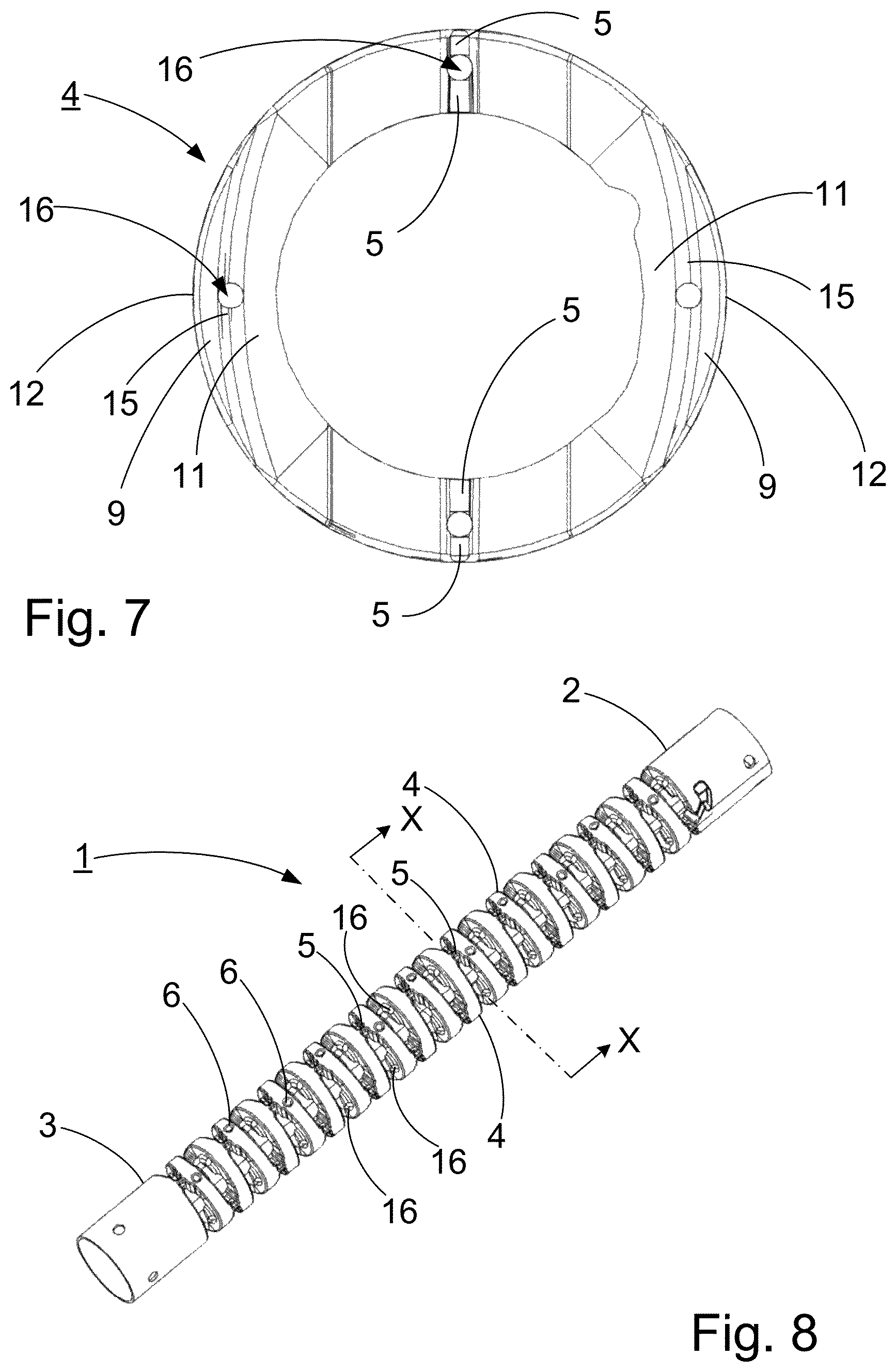 Patent US12599292 Figure 4 – Articulated bending section body for an insertion endoscope