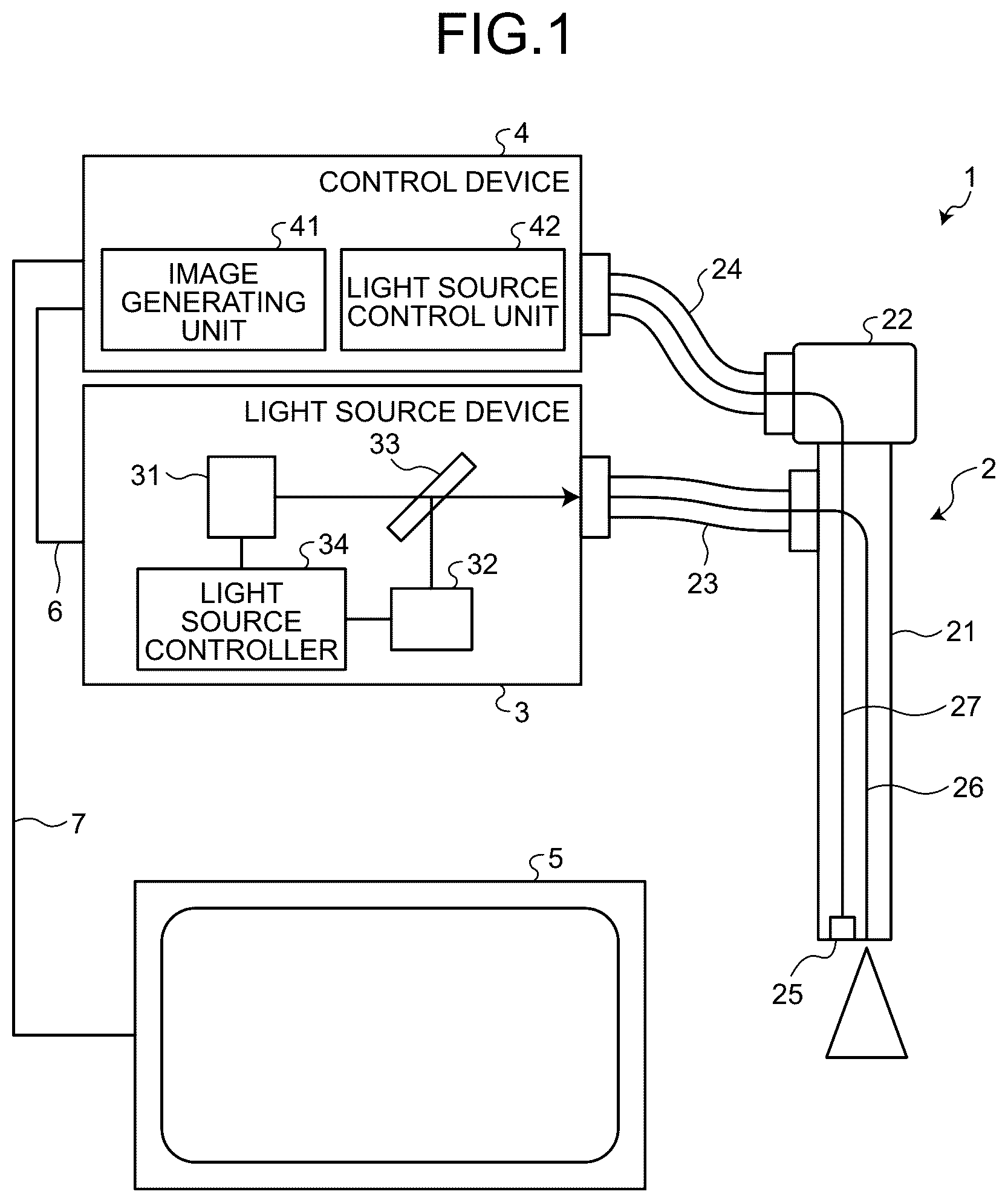 Patent US12599295 Figure 1 – Control device