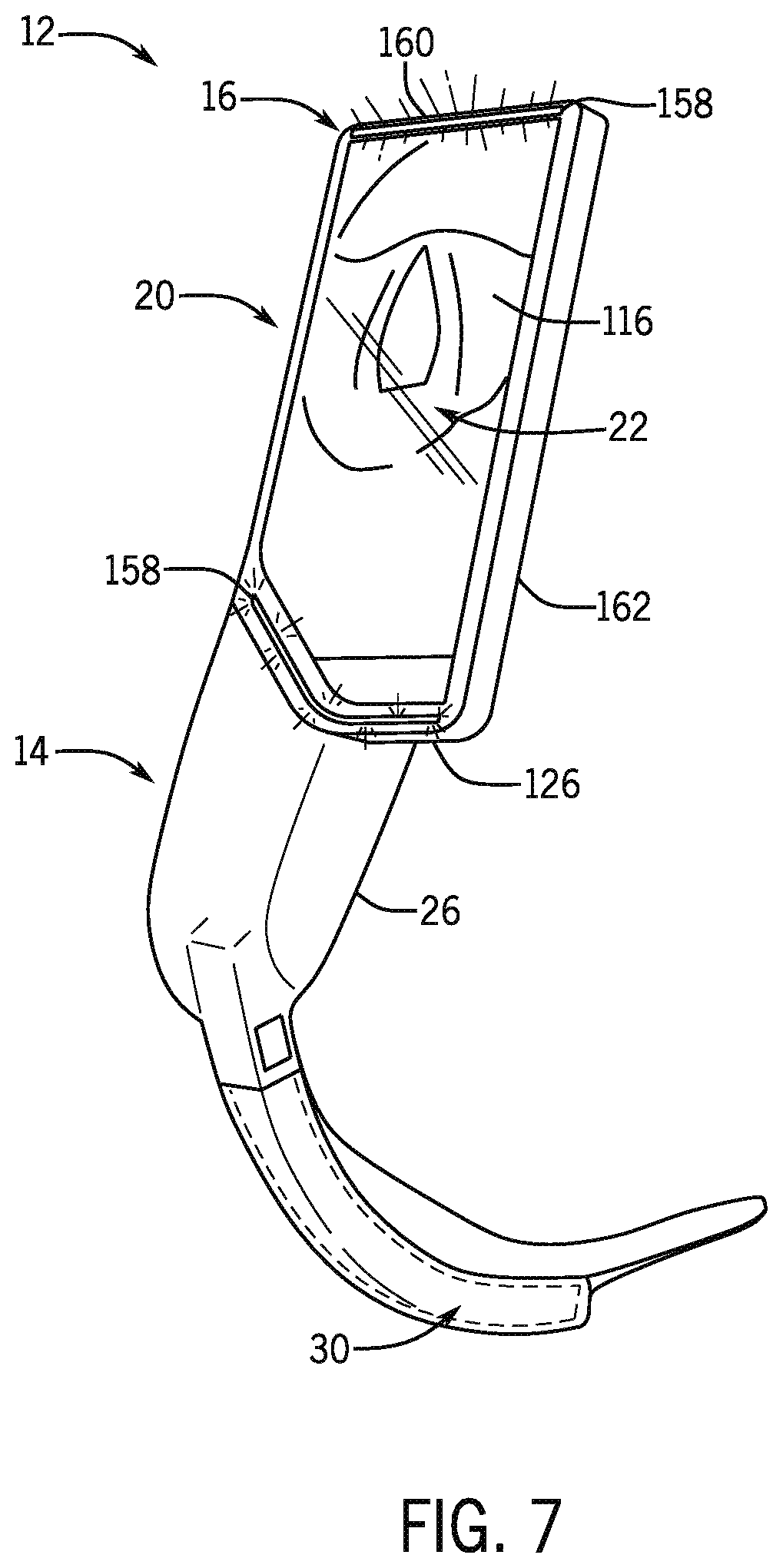 Patent US12599300 Figure 6 – Laryngoscope with physiological parameter indicator
