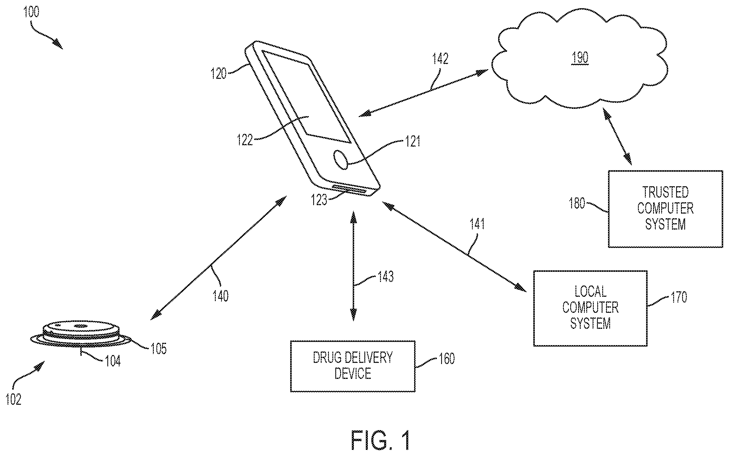 Patent US12599317 Figure 1 – Compact medical device inserters and related systems and methods