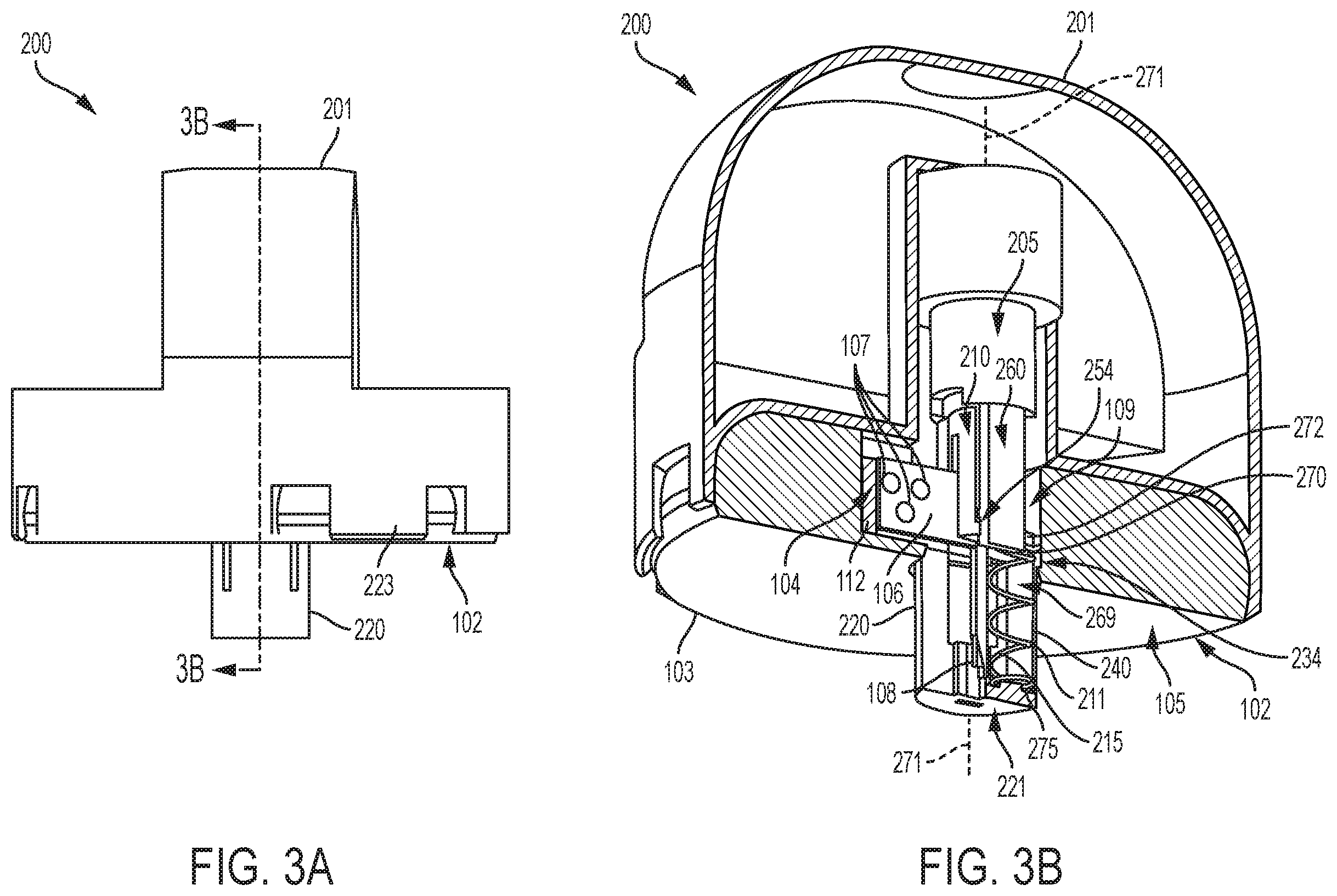 Patent US12599317 Figure 3 – Compact medical device inserters and related systems and methods