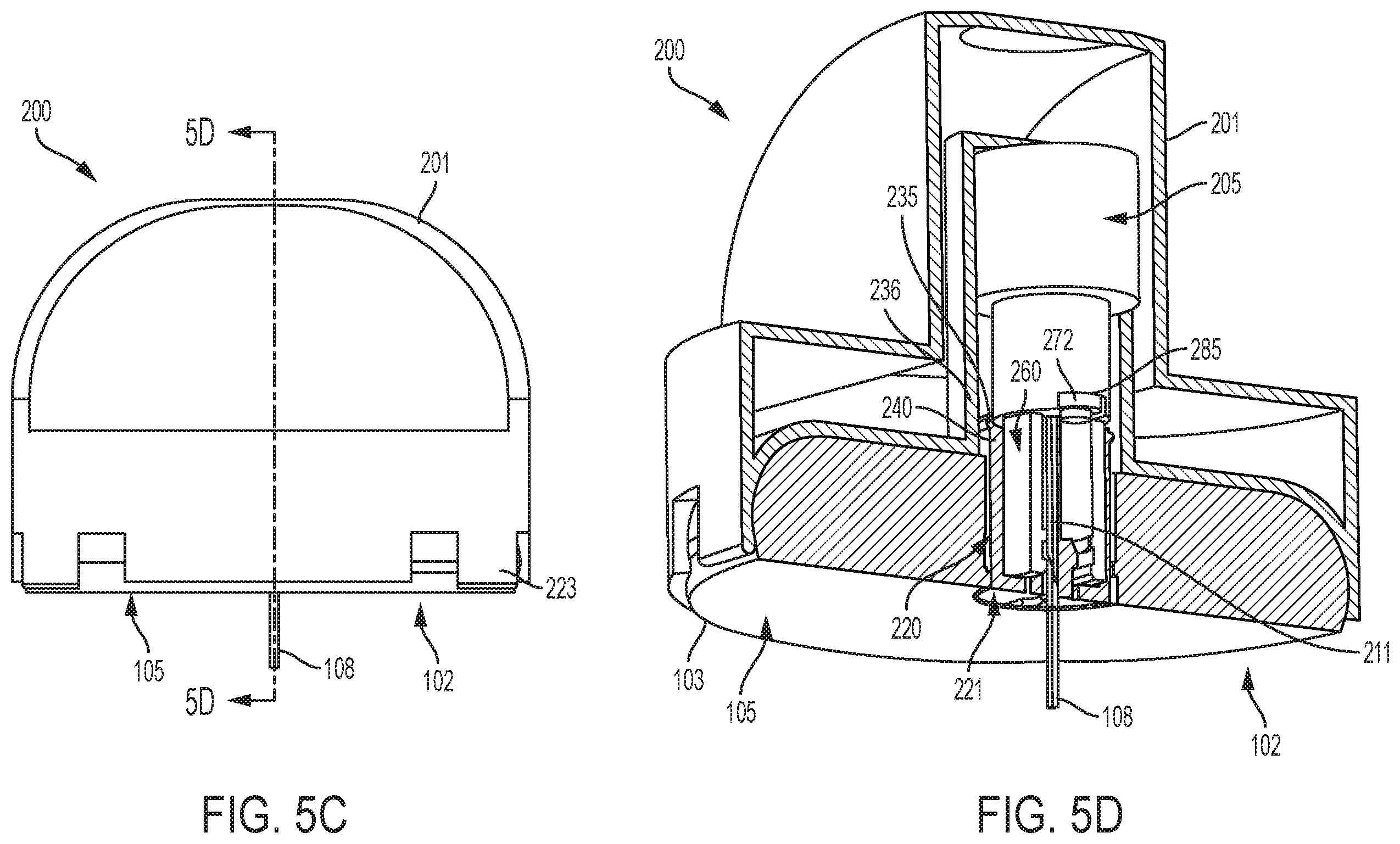 Patent US12599317 Figure 10 – Compact medical device inserters and related systems and methods