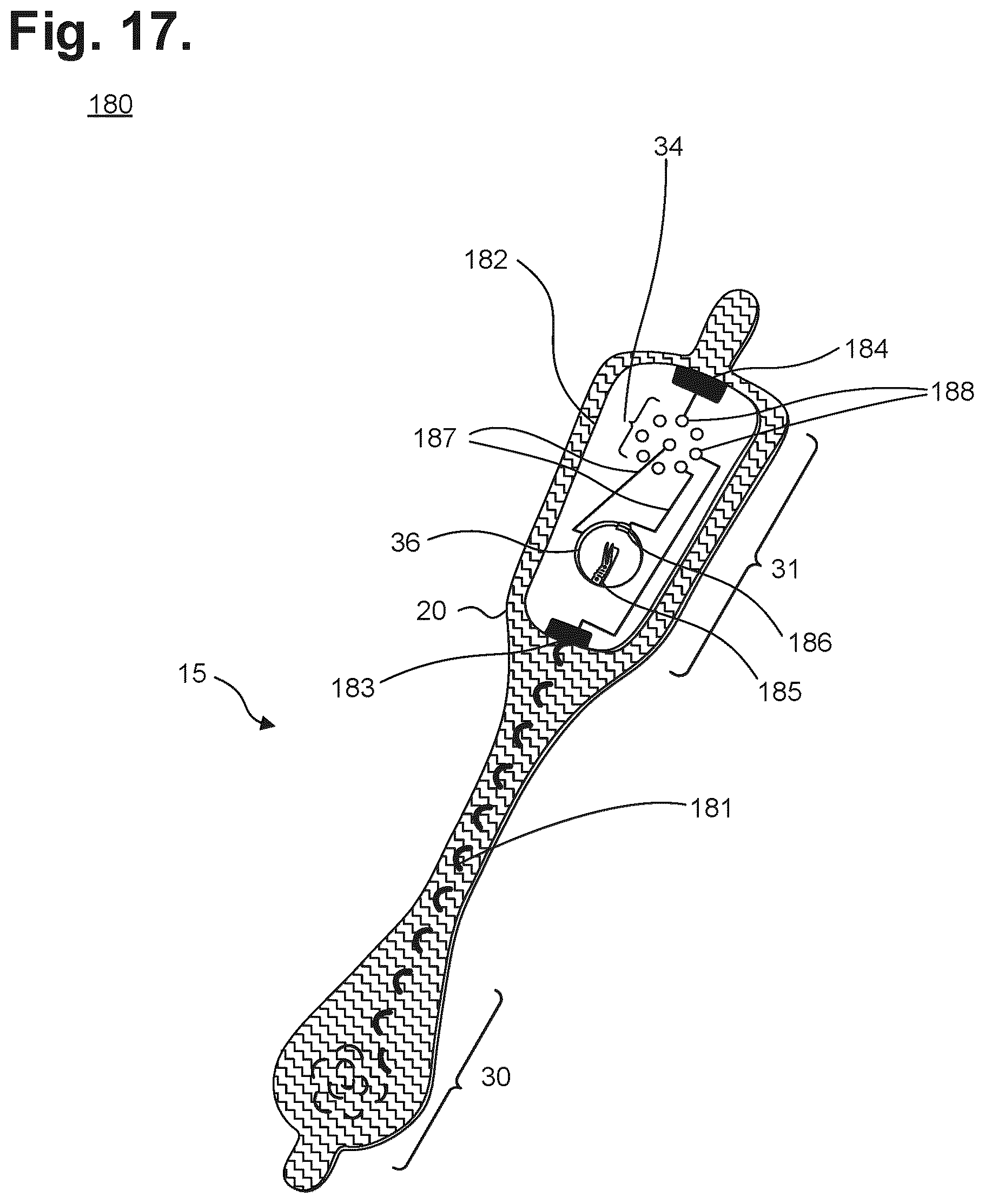 Patent US12599326 Figure 13 – Moisture-resistant electrocardiography monitor