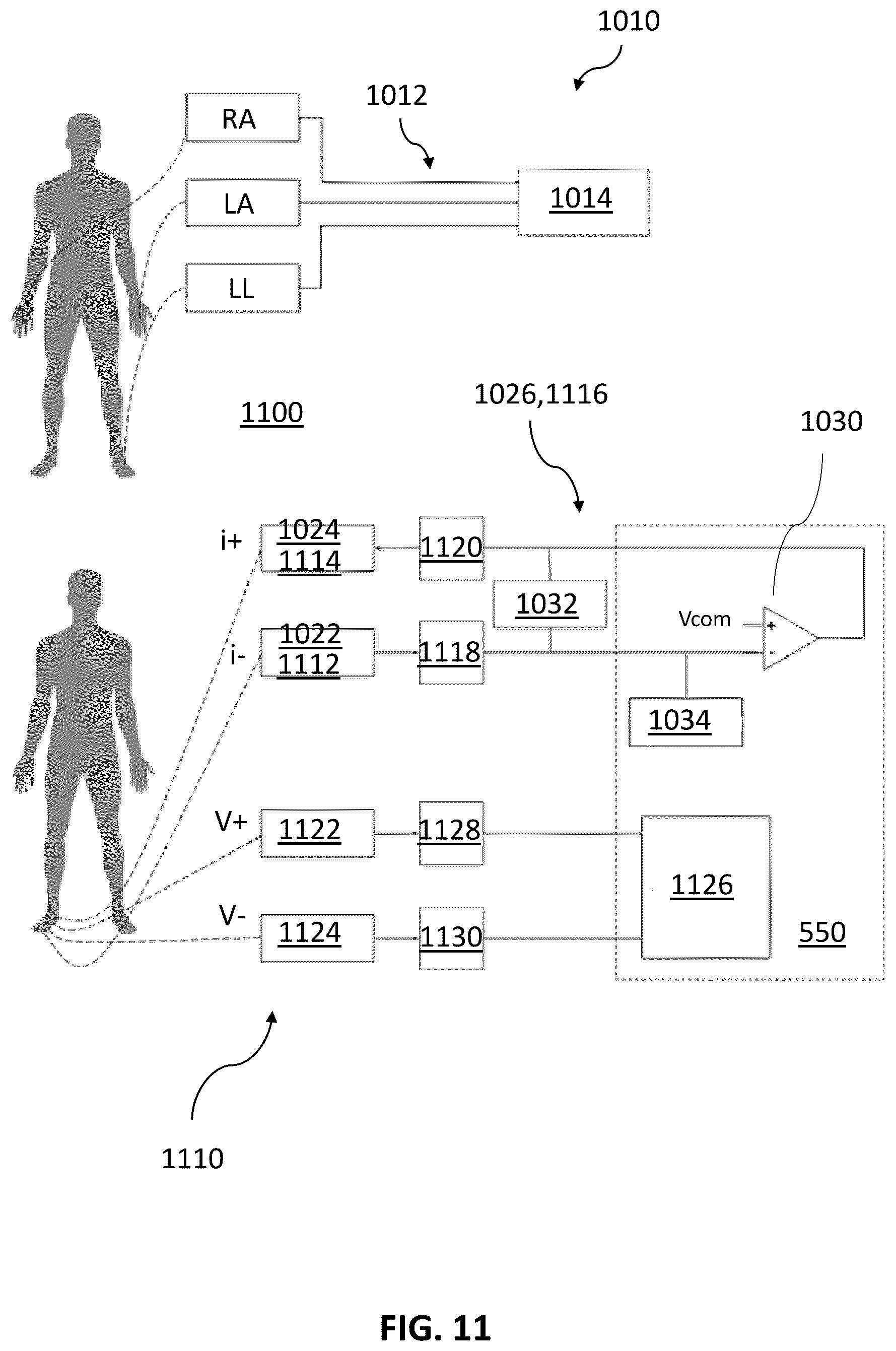Patent US12599327 Figure 11 – Measurement station with electrocardiogram measurement