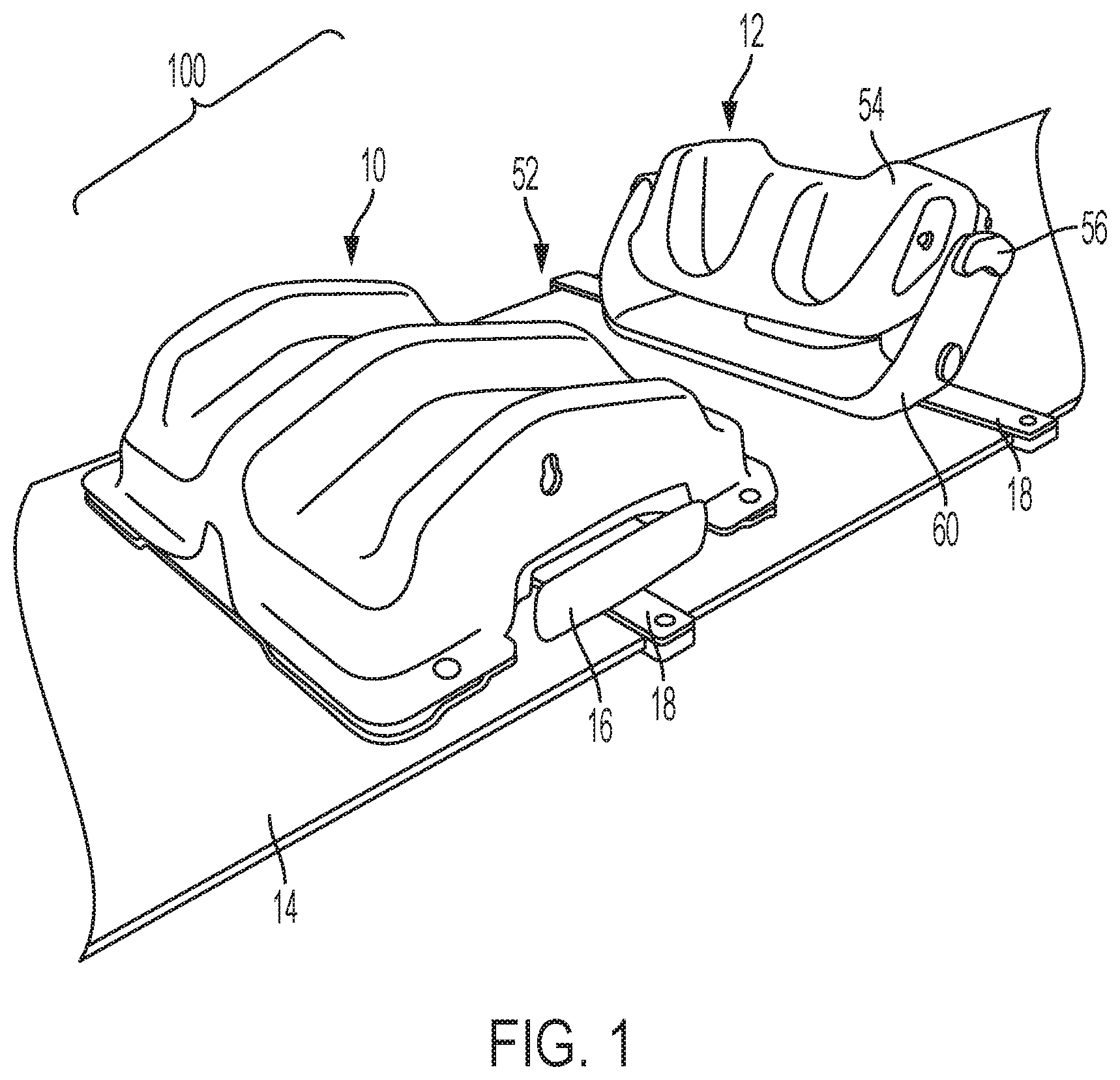 Patent US12599345 Figure 1 – Support apparatus, system, and method for positioning a patient
