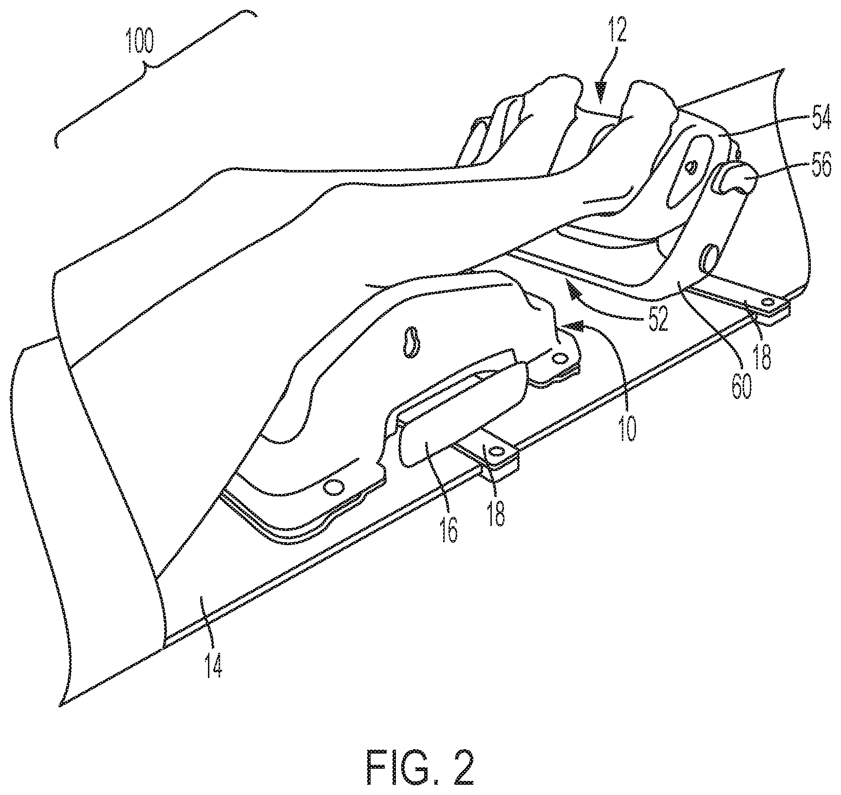 Patent US12599345 Figure 2 – Support apparatus, system, and method for positioning a patient