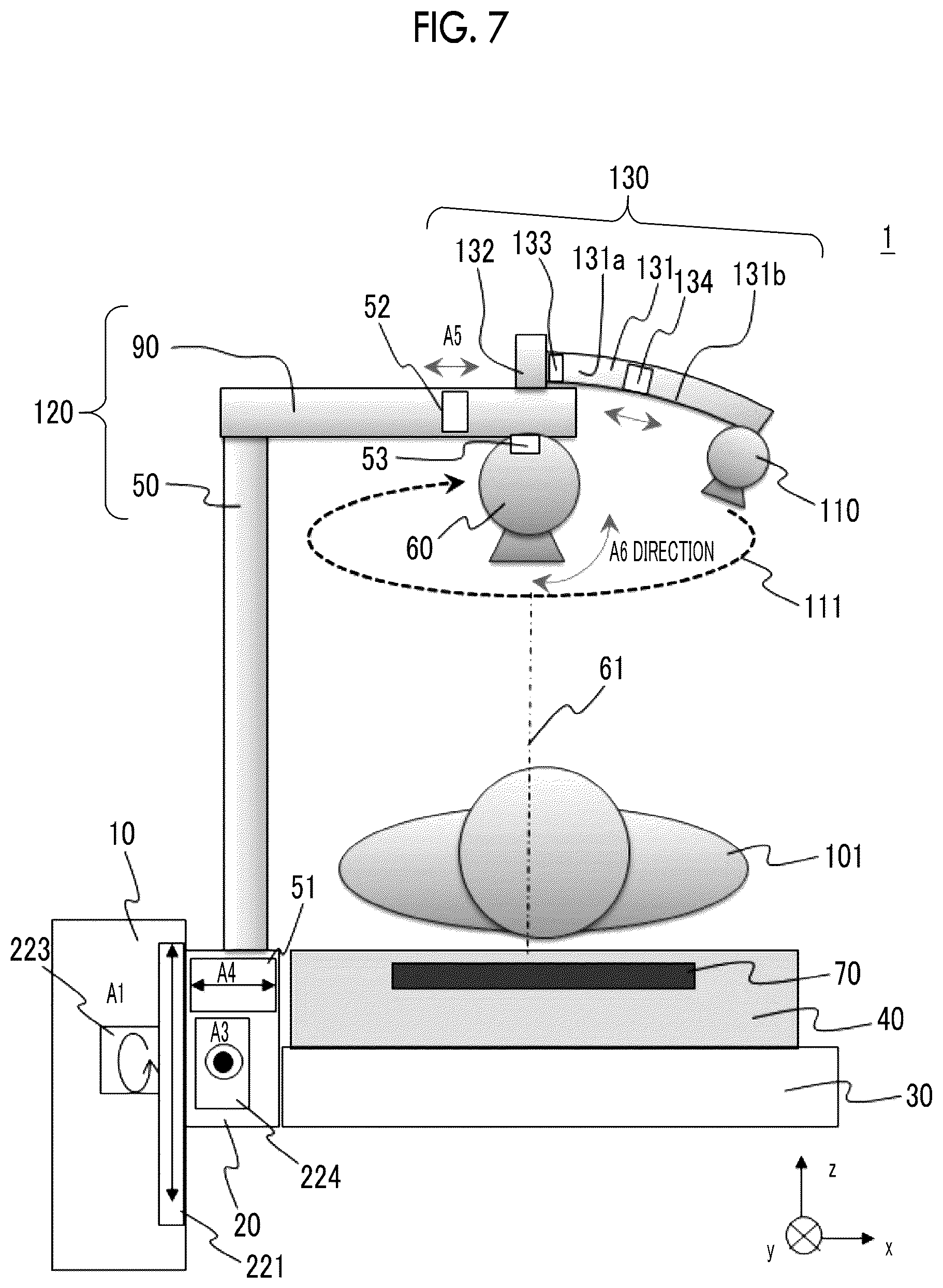 Patent US12599347 Figure 7 – X-ray imaging apparatus and x-ray imaging method