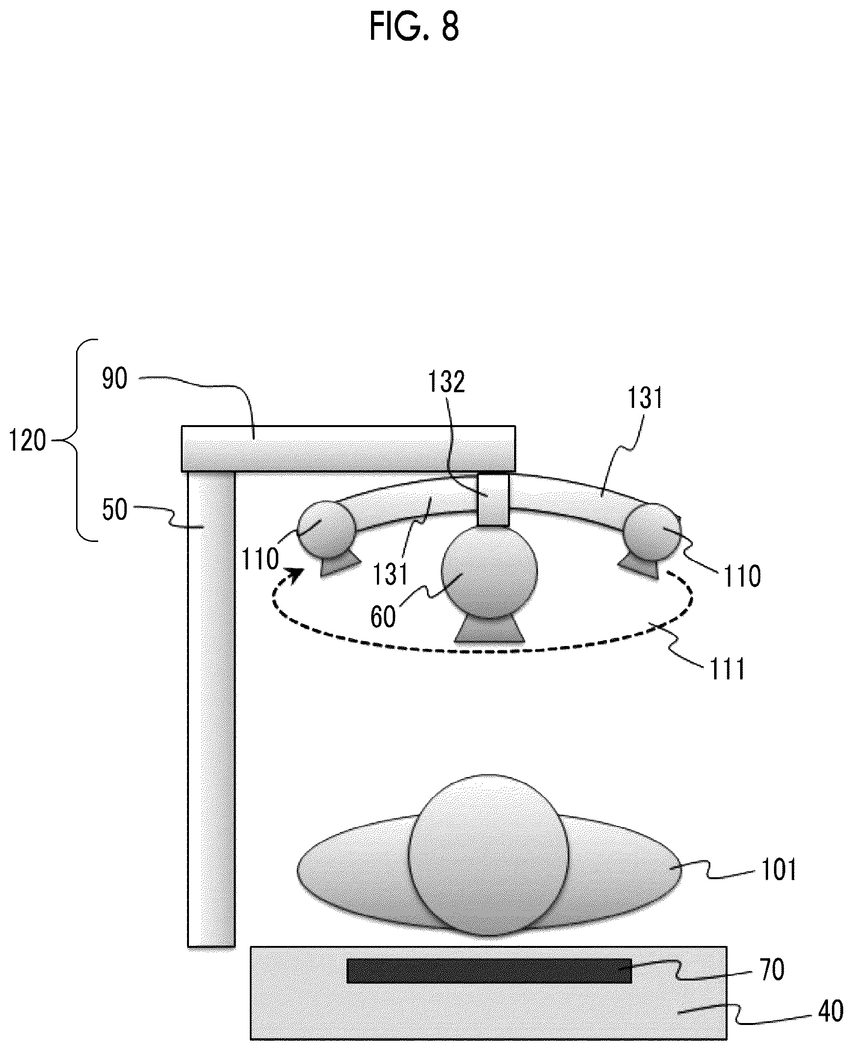 Patent US12599347 Figure 8 – X-ray imaging apparatus and x-ray imaging method
