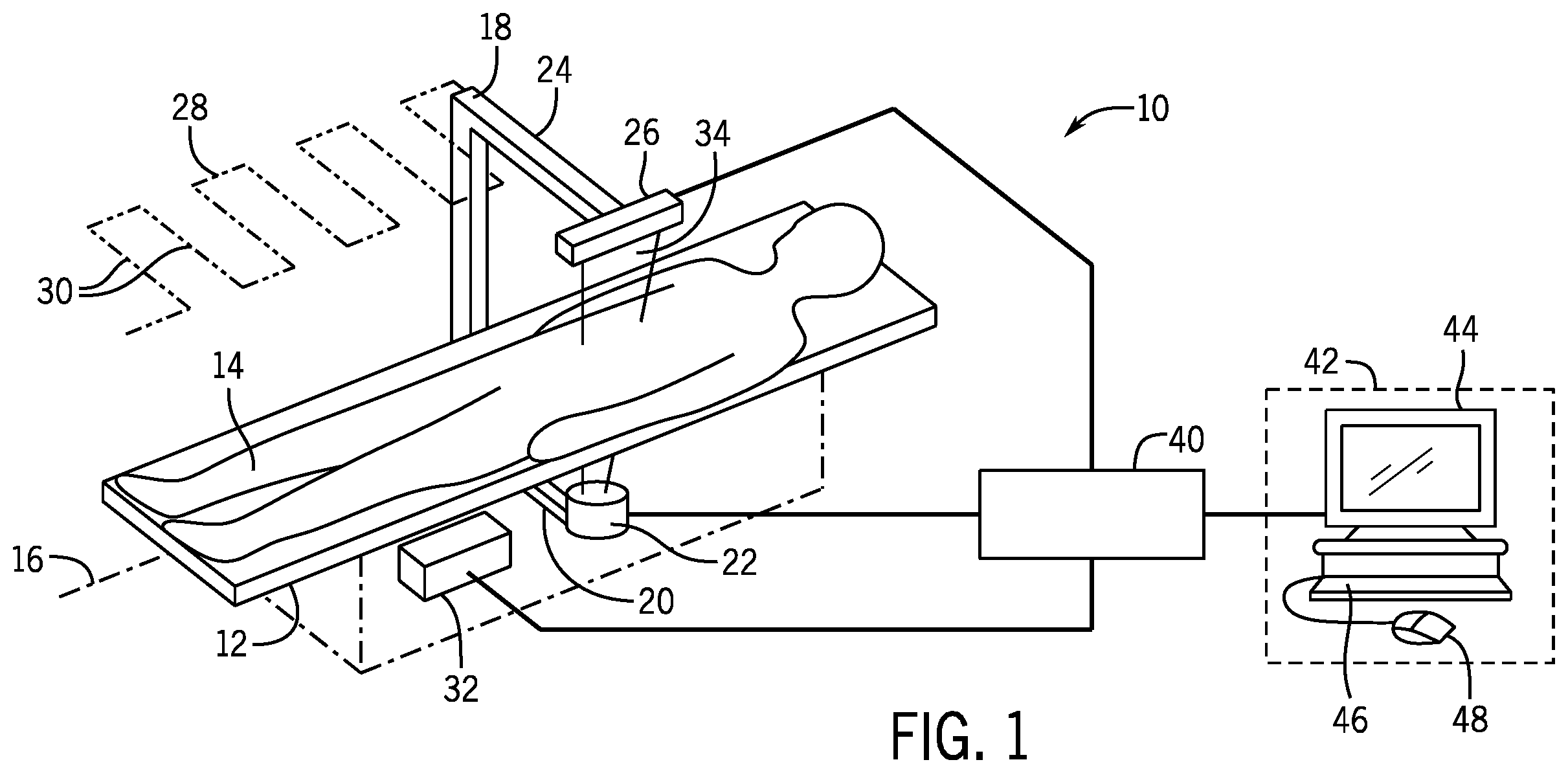 Patent US12599348 Figure 1 – Speed variable TDS operation in x-ray imaging systems