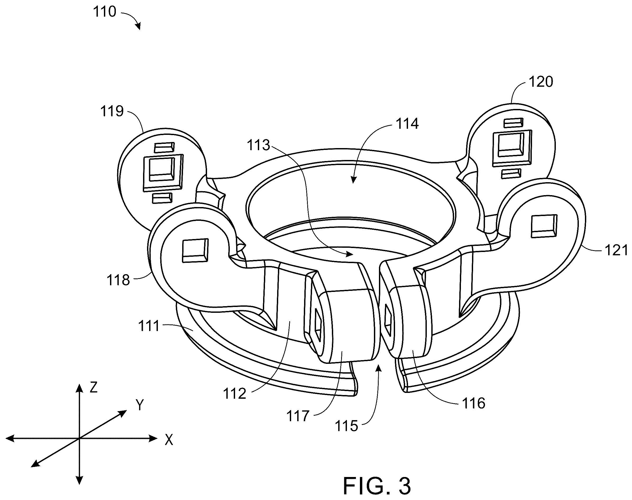 Patent US12599363 Figure 3 – Wearable device for hands-free operation of an ultrasound probe