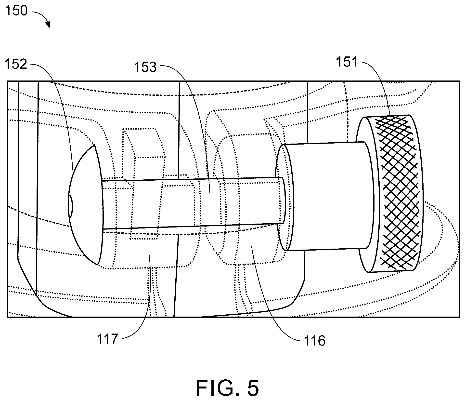 Patent US12599363 Figure 5 – Wearable device for hands-free operation of an ultrasound probe