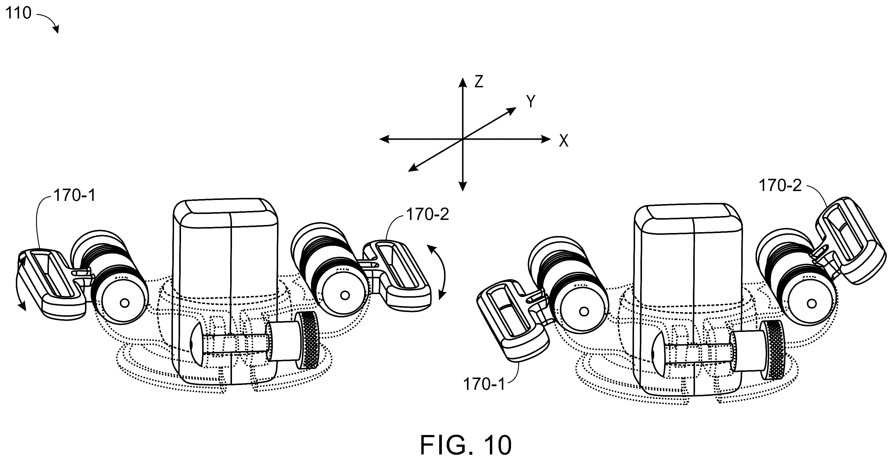Patent US12599363 Figure 10 – Wearable device for hands-free operation of an ultrasound probe
