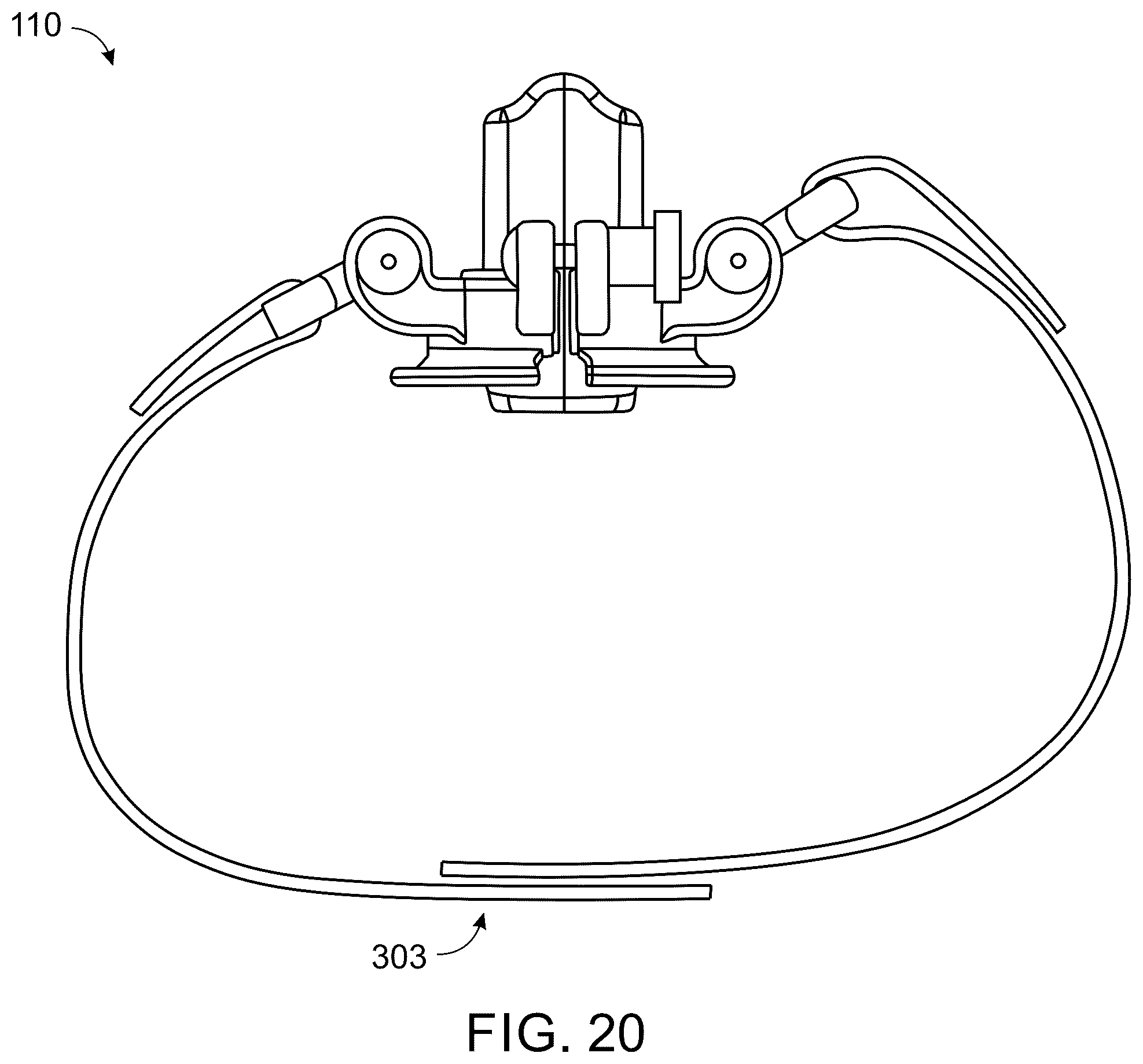 Patent US12599363 Figure 20 – Wearable device for hands-free operation of an ultrasound probe