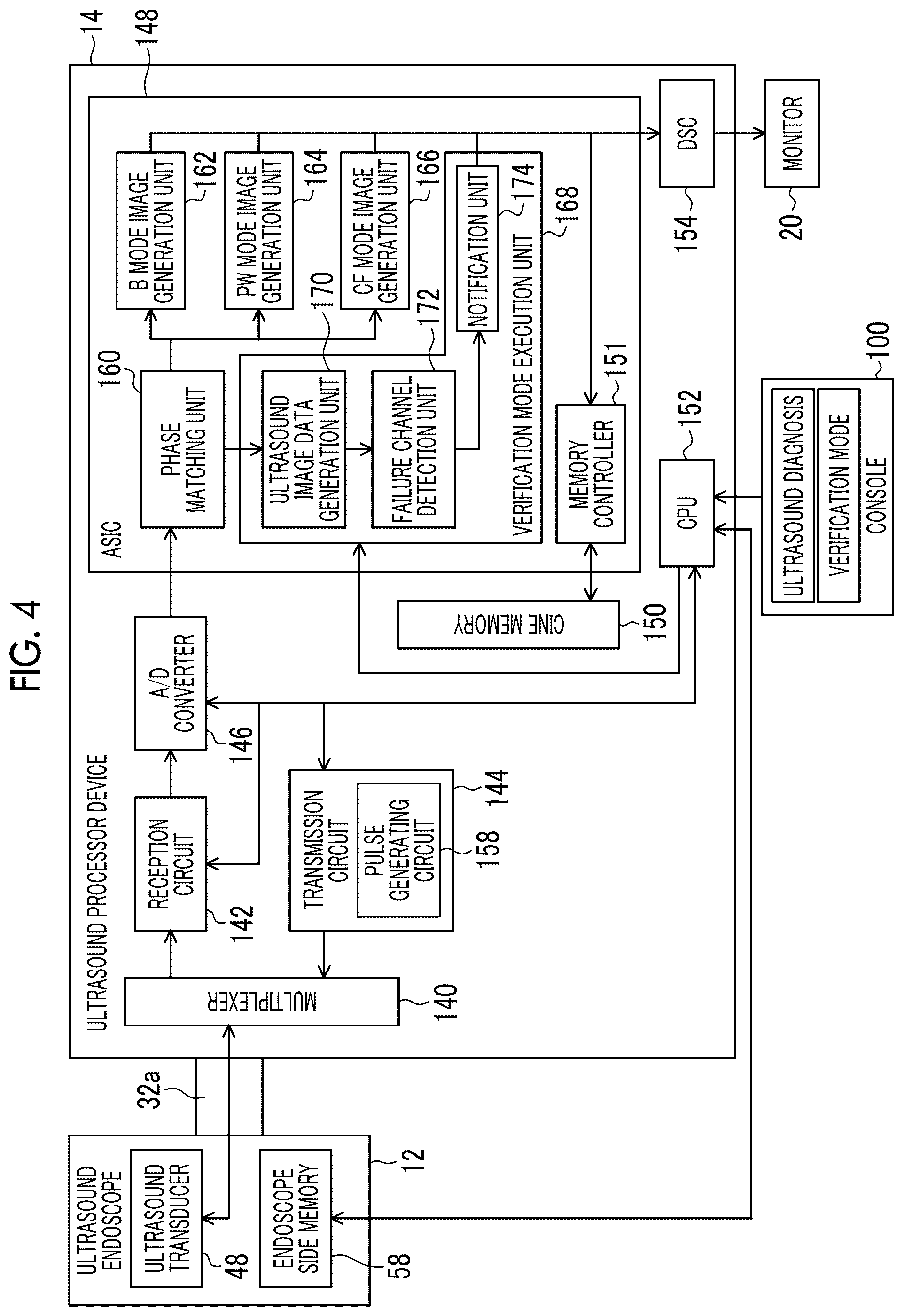 Patent US12599370 Figure 4 – Ultrasound diagnostic system