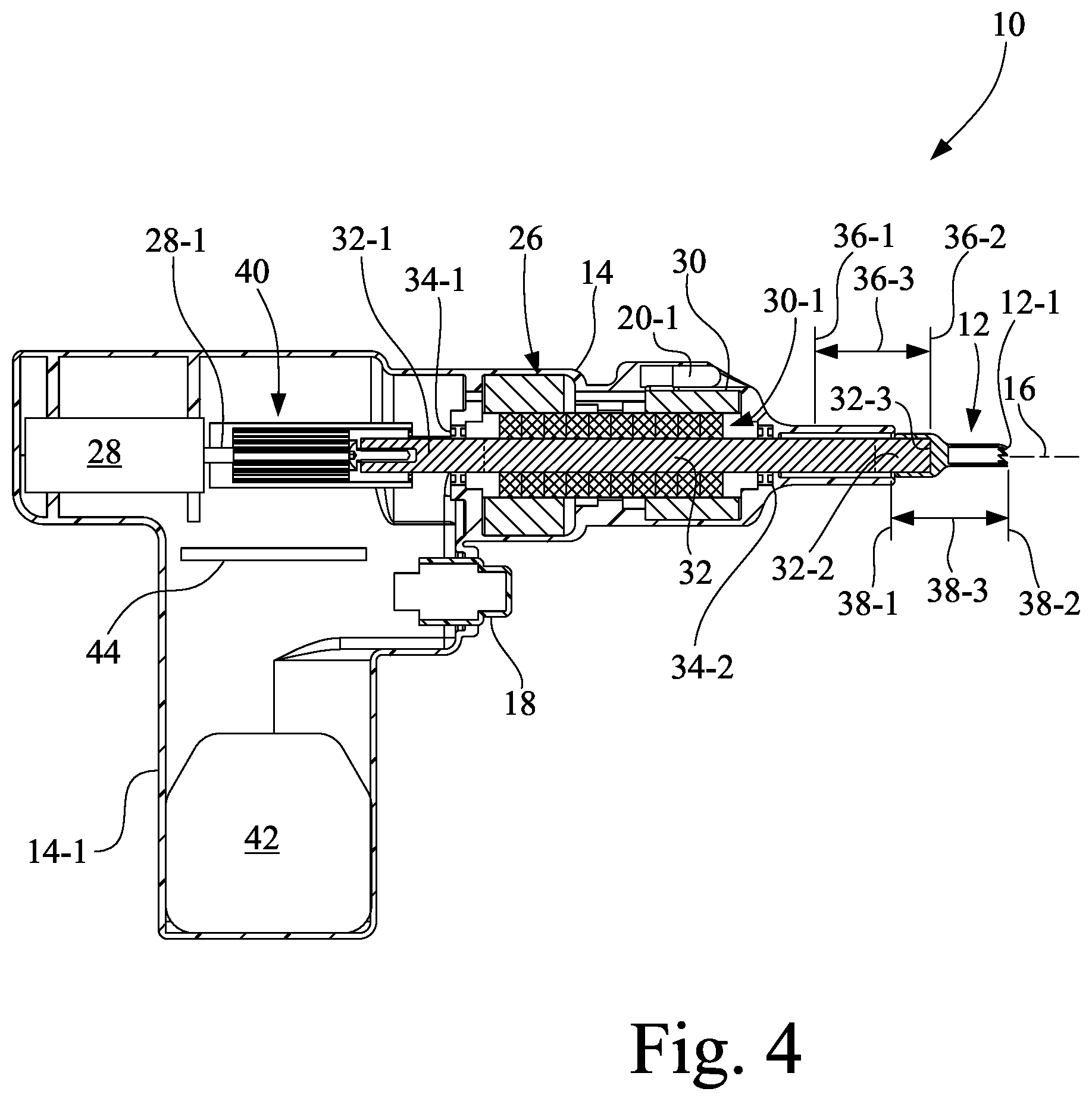 Patent US12599373 Figure 3 – Biopsy device having a linear motor