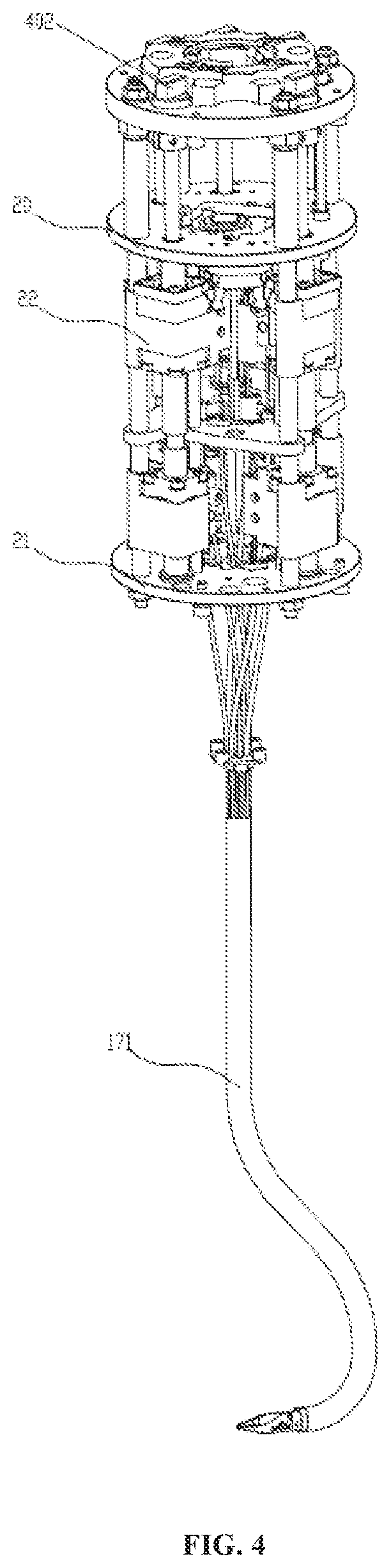 Patent US12599374 Figure 4 – Double-bending flexible surgical tool system